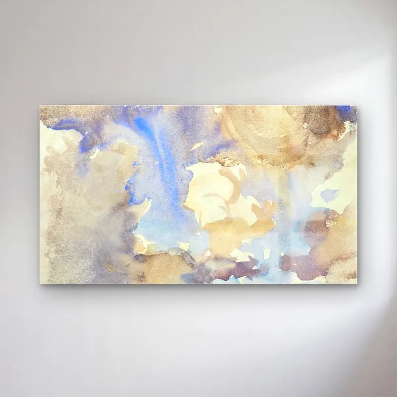 John Singer Sargent – Clouds cam tablo — John Singer Sargent – Clouds — suluboya bulutlu gökyüzü