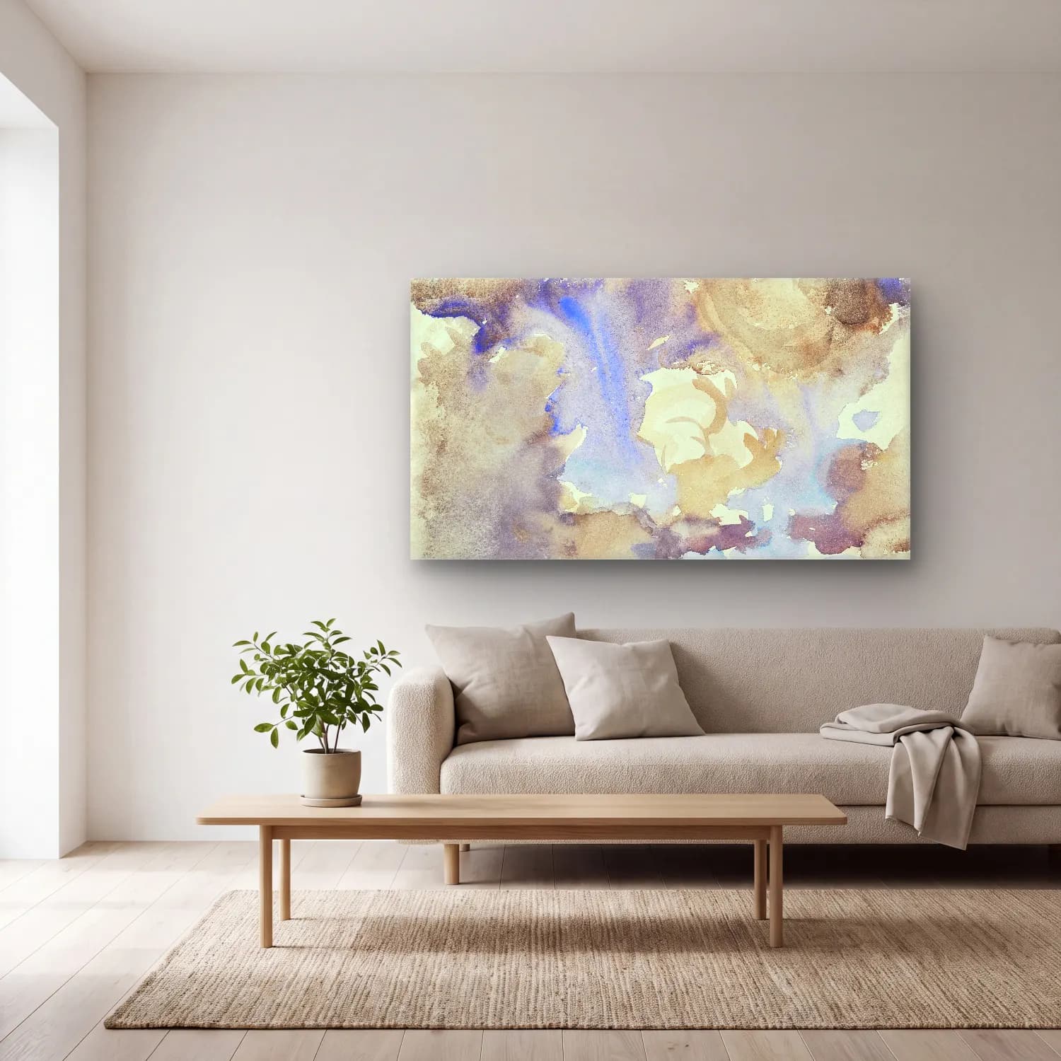 John Singer Sargent – Clouds cam tablo — açık renk salonda