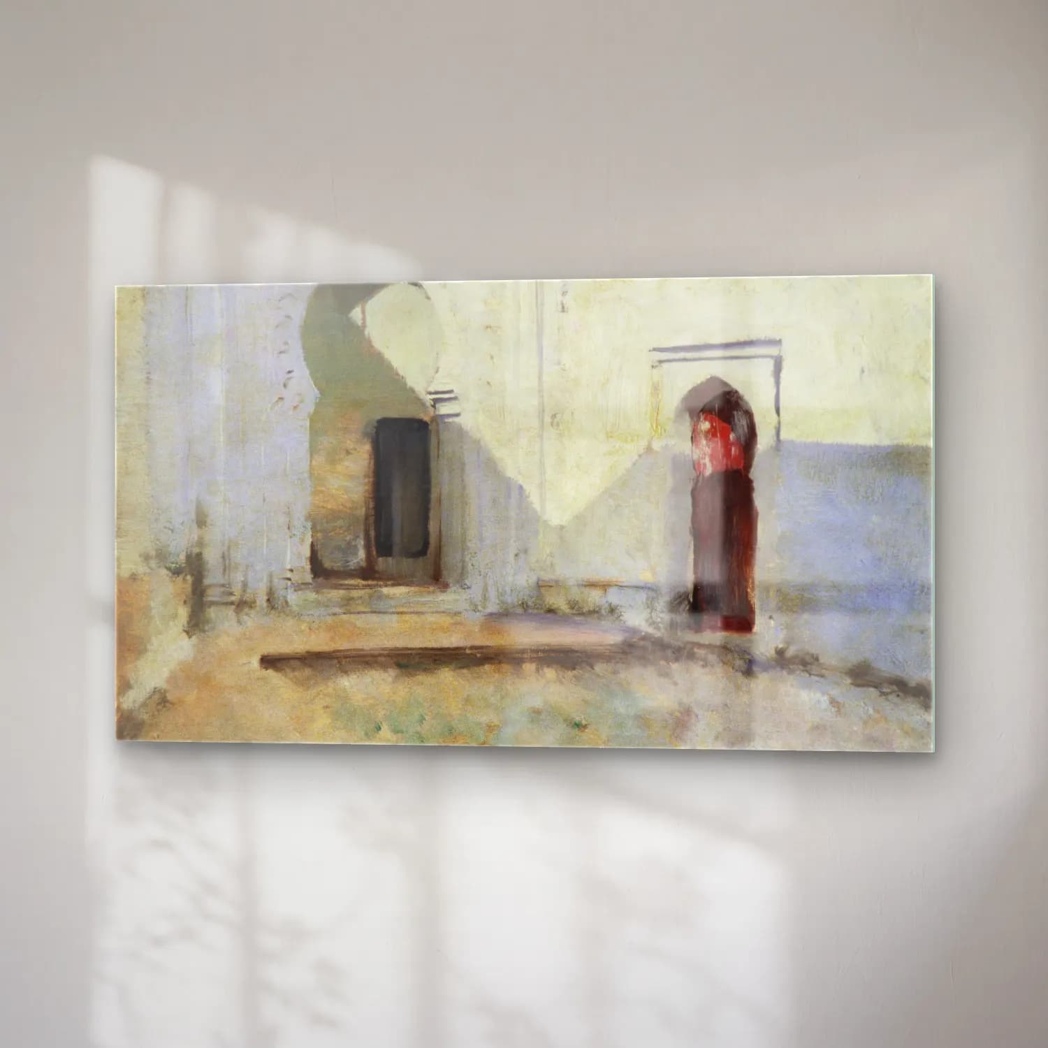John Singer Sargent – Courtyard, Tétouan, Morocco cam tablo — sağ açıdan görünüm