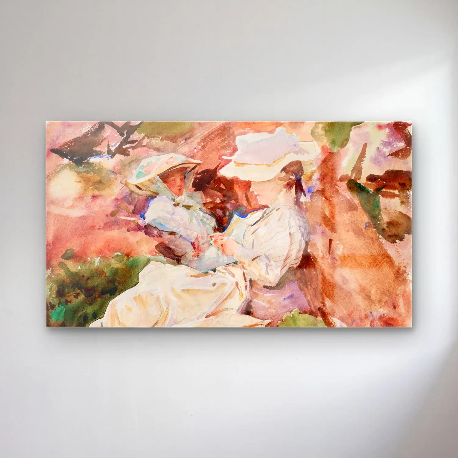 John Singer Sargent – Dorothy Barnard cam tablo — John Singer Sargent – Dorothy Barnard — suluboya anne ve çocuk