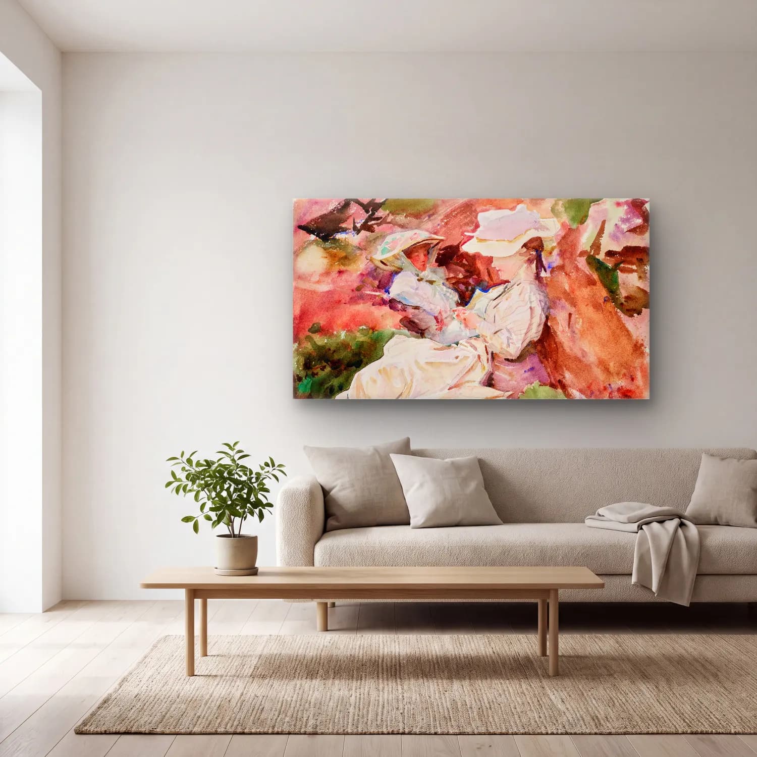 John Singer Sargent – Dorothy Barnard cam tablo — açık renk salonda
