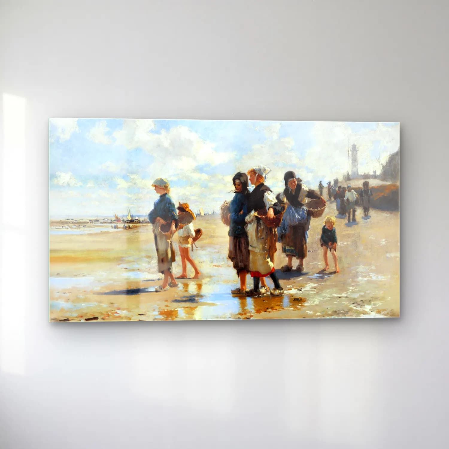 John Singer Sargent – En route pour la pêche cam tablo — sol açıdan görünüm
