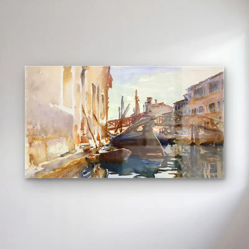 John Singer Sargent – Giudecca cam tablo — John Singer Sargent – Giudecca — suluboya venedik kanalları