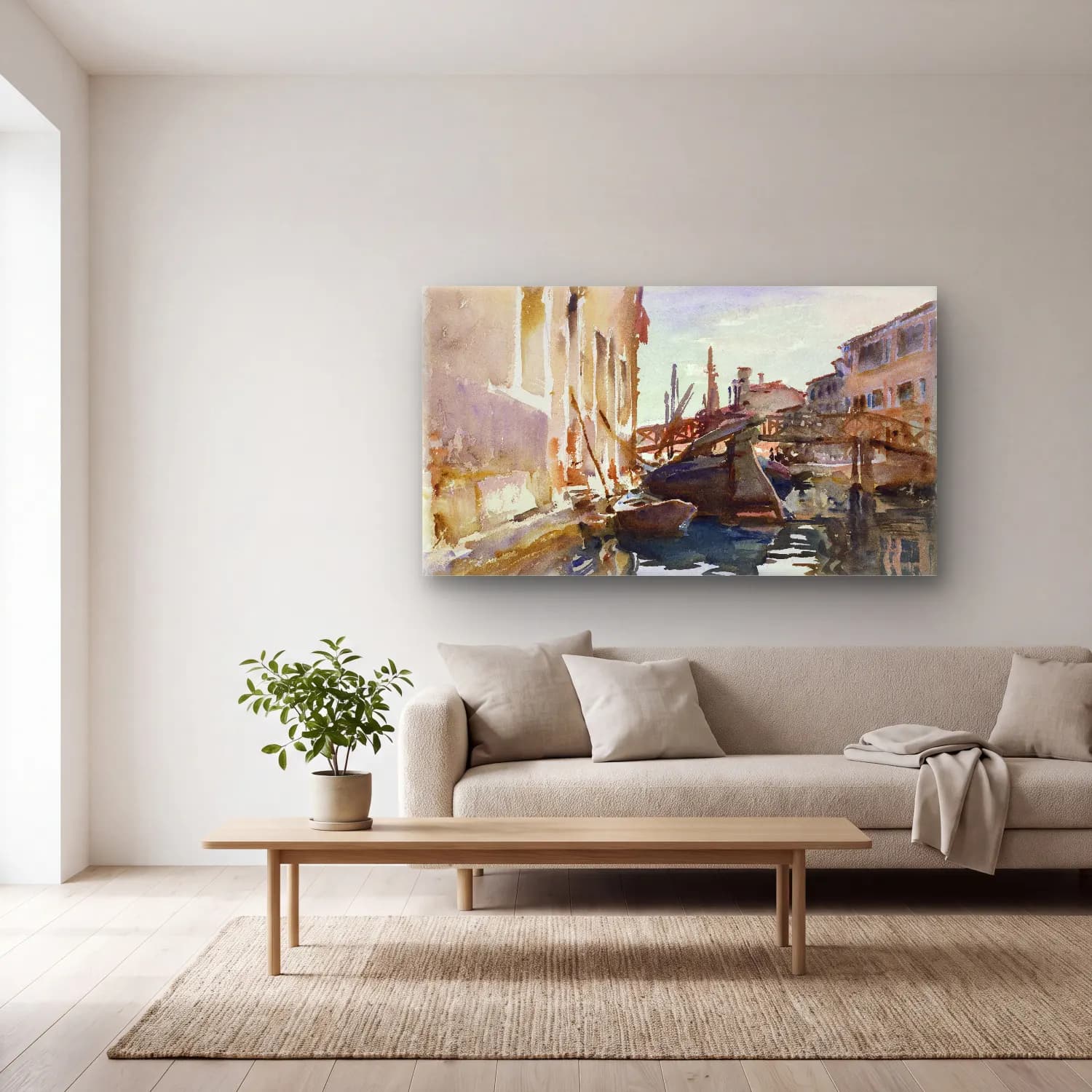 John Singer Sargent – Giudecca cam tablo — açık renk salonda