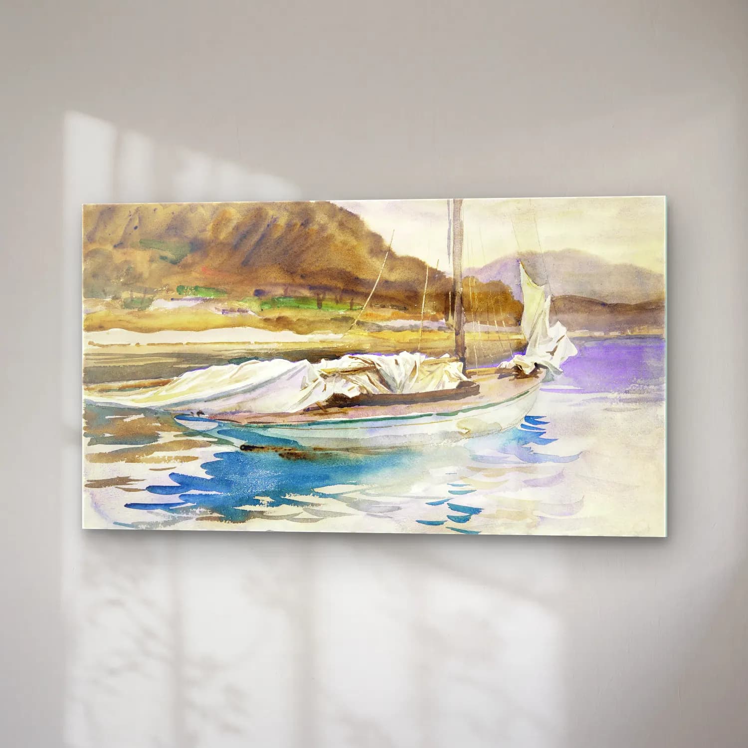 John Singer Sargent – Idle Sails cam tablo — sağ açıdan görünüm
