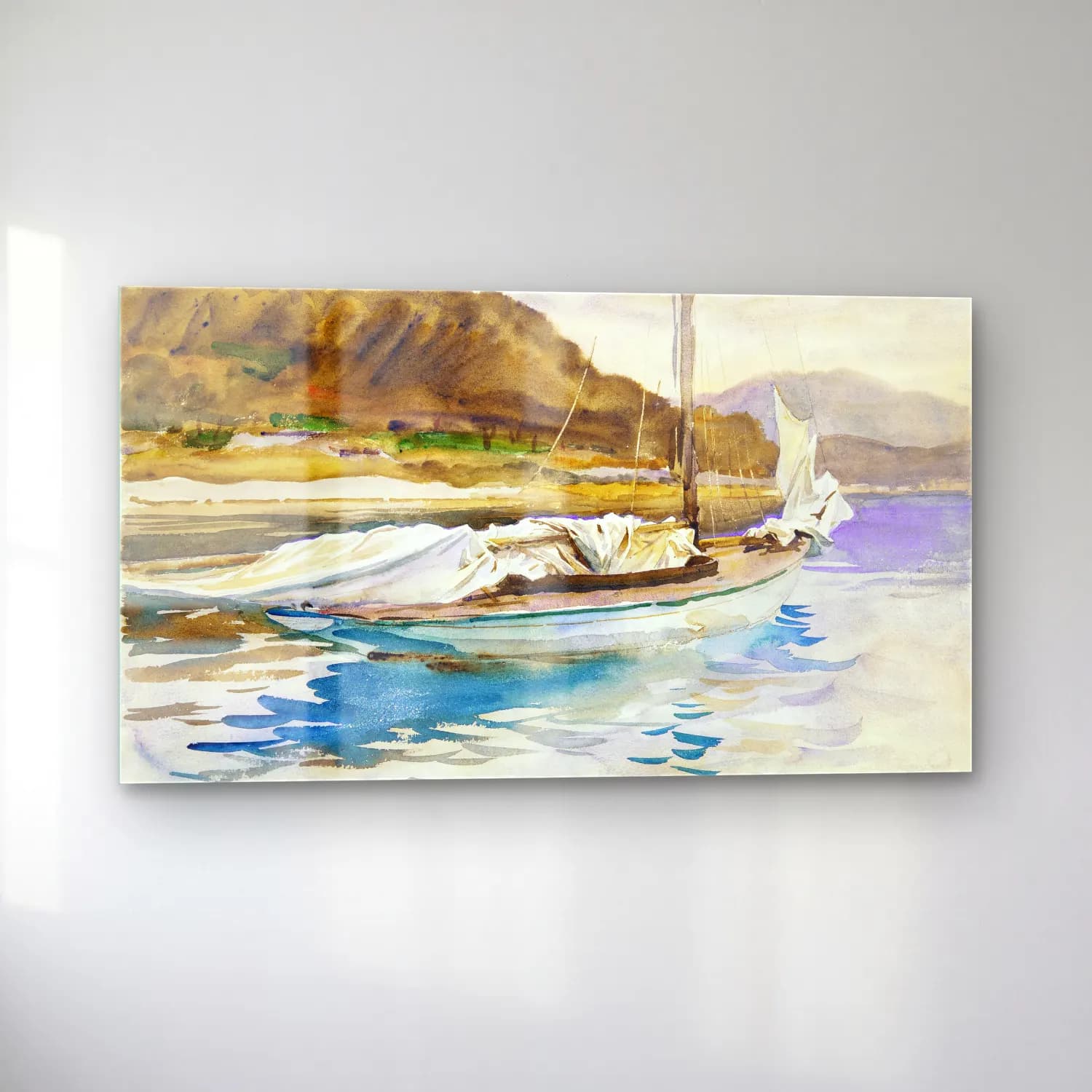 John Singer Sargent – Idle Sails cam tablo — sol açıdan görünüm