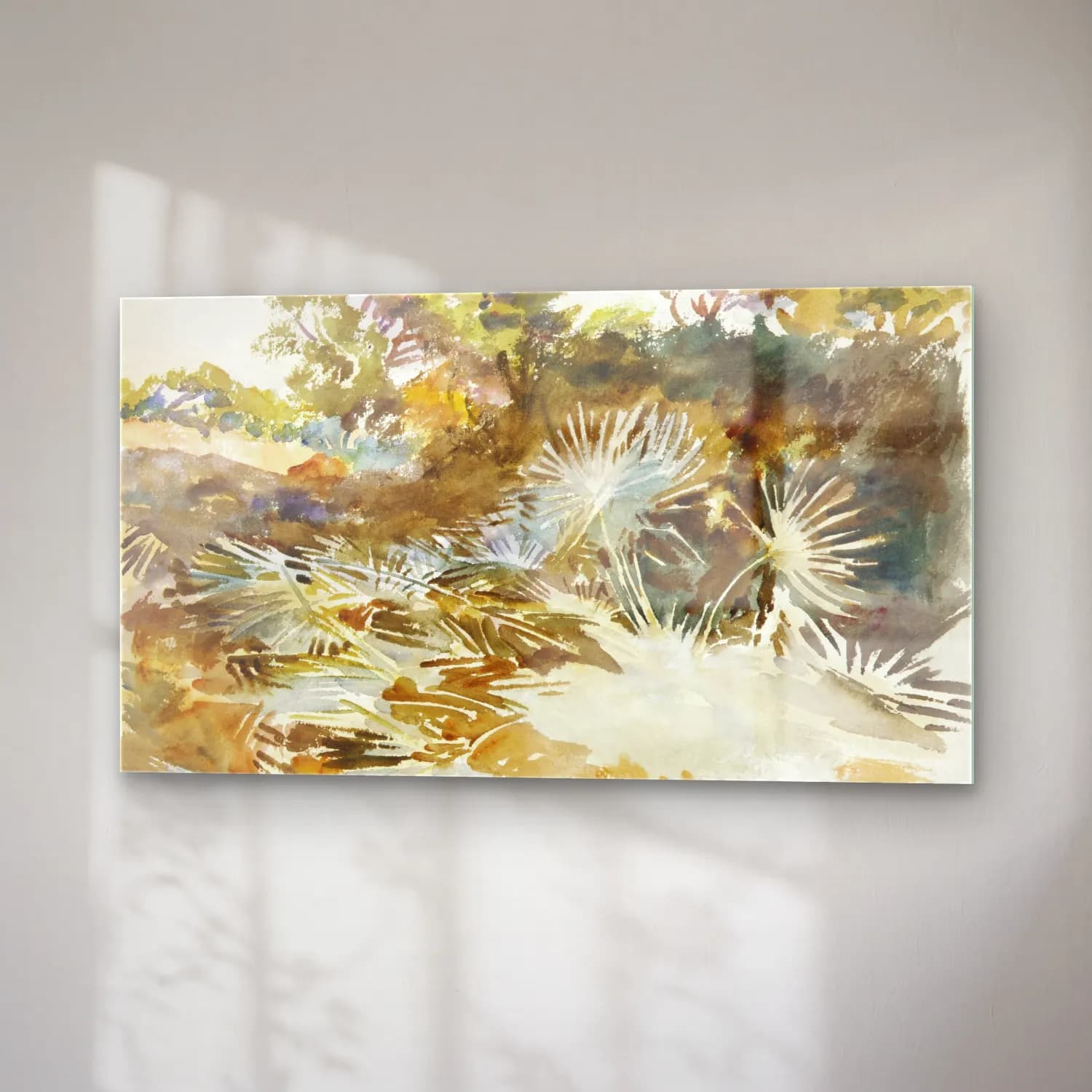 John Singer Sargent – Landscape with Palmettos cam tablo — sağ açıdan görünüm
