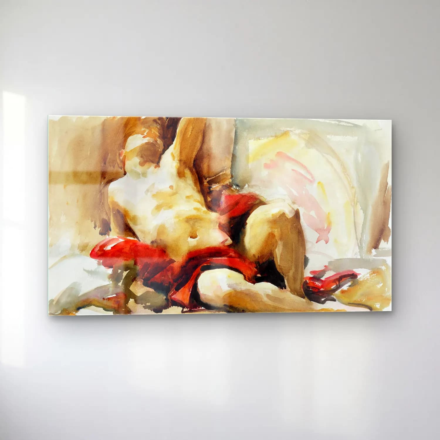 John Singer Sargent – Man with Red Drapery cam tablo — sol açıdan görünüm