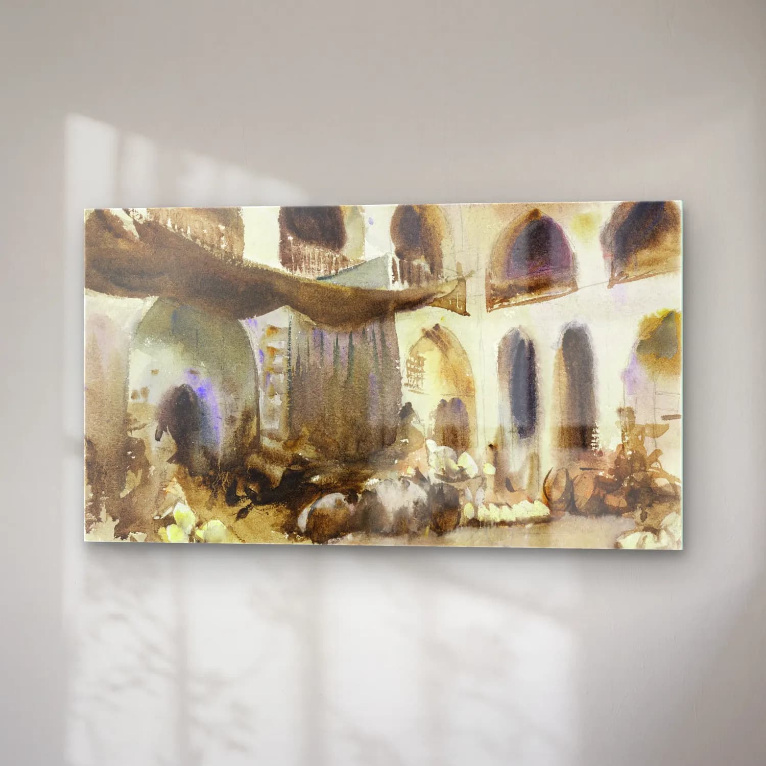 John Singer Sargent – Market Place cam tablo — sağ açıdan görünüm
