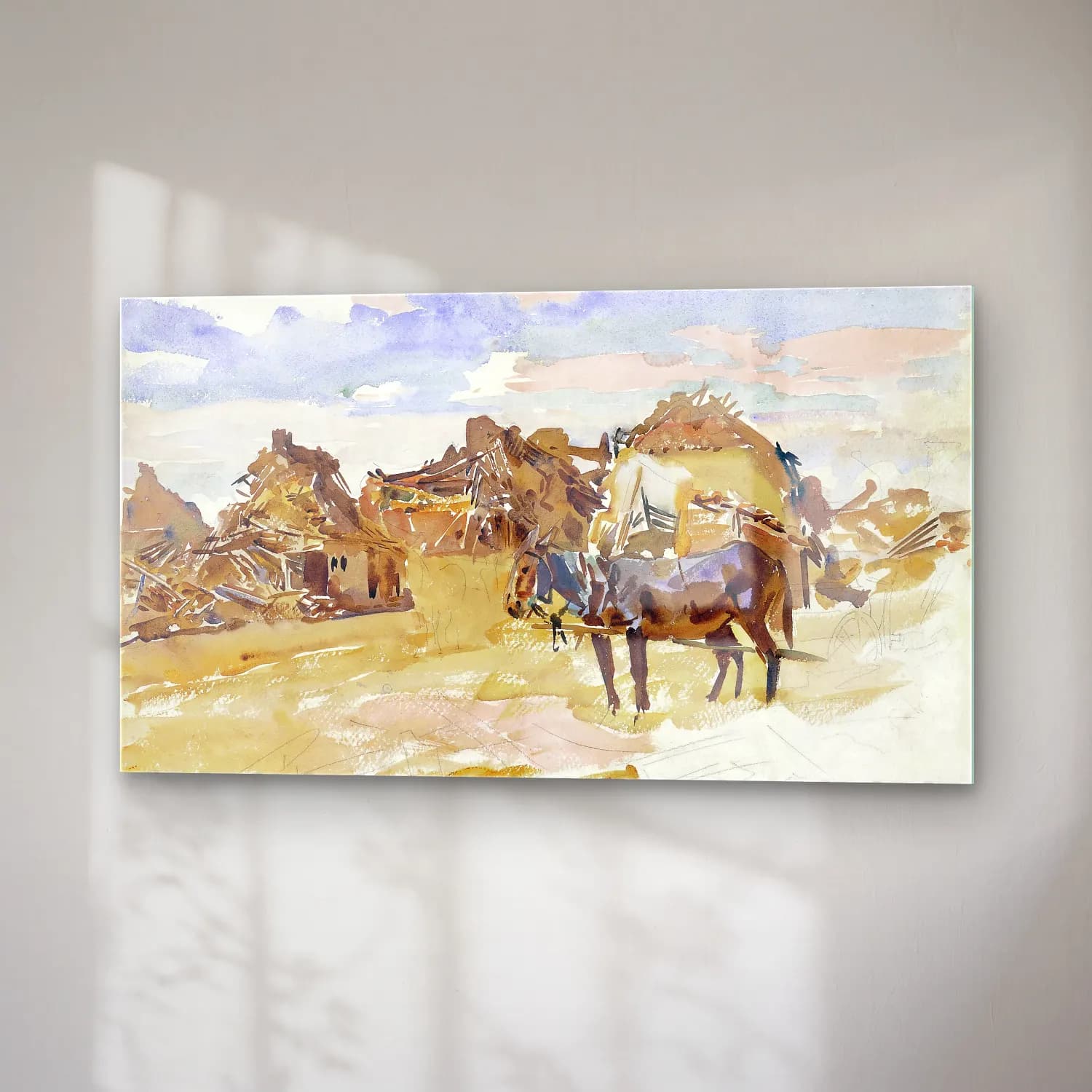 John Singer Sargent – Mules and Ruins September cam tablo — sağ açıdan görünüm