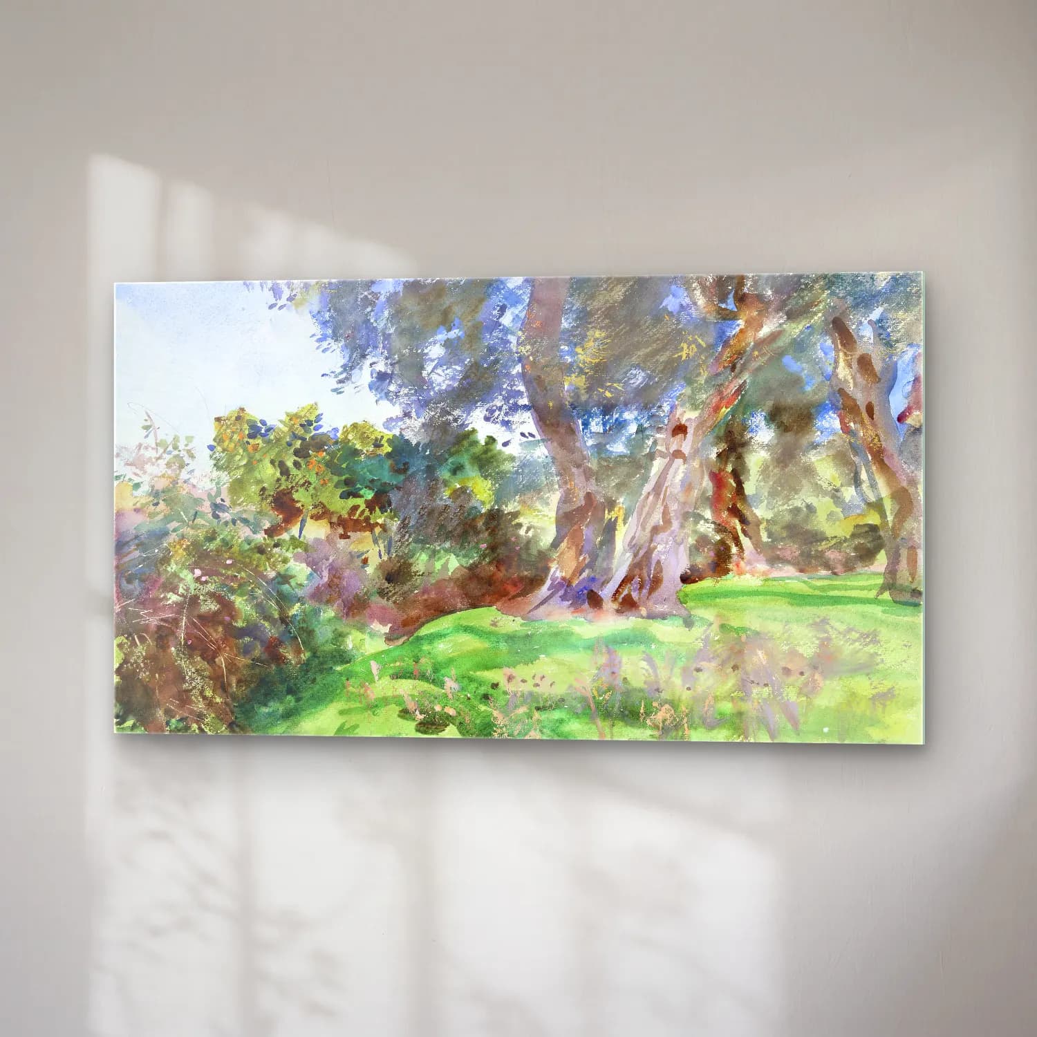 John Singer Sargent – Olive Trees, Corfu cam tablo — sağ açıdan görünüm