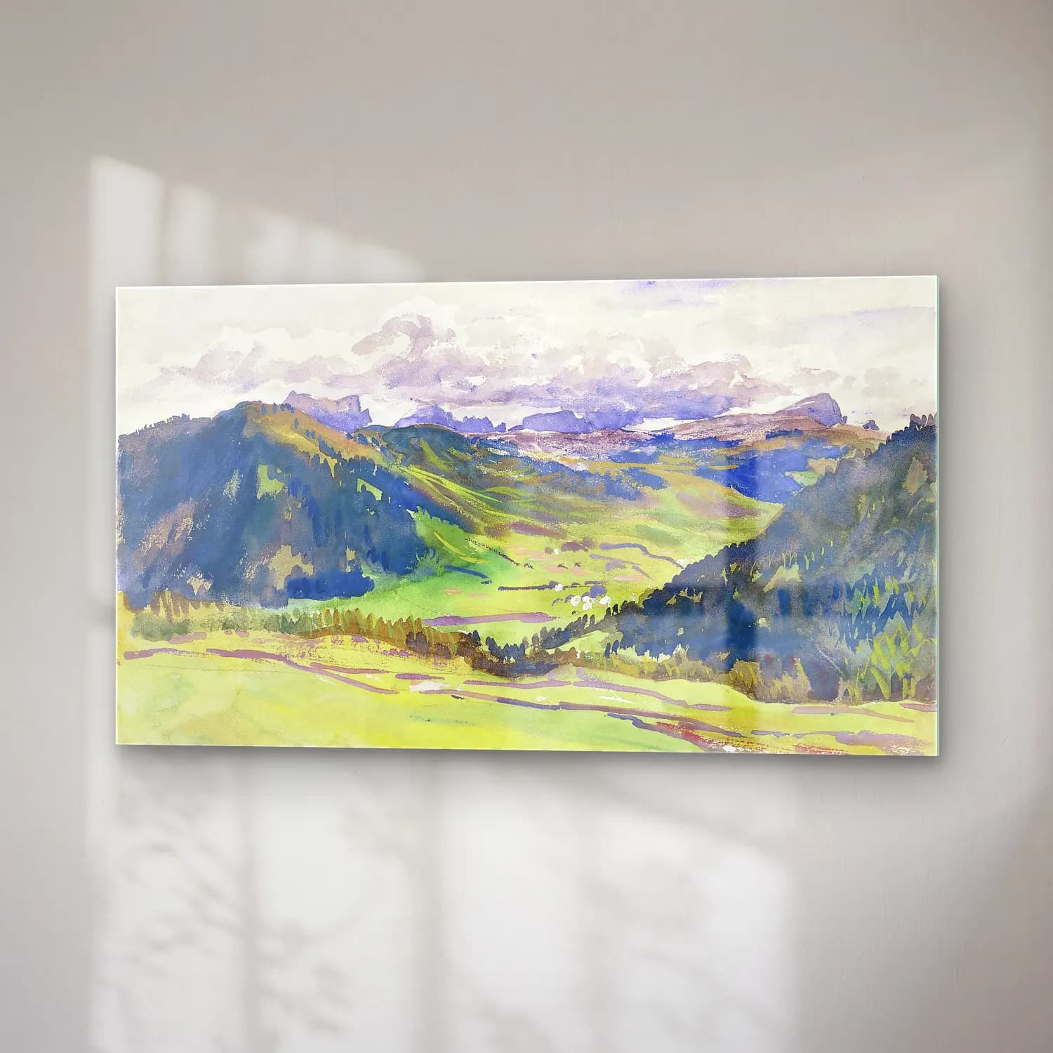 John Singer Sargent – Open Valley, Dolomites cam tablo — sağ açıdan görünüm