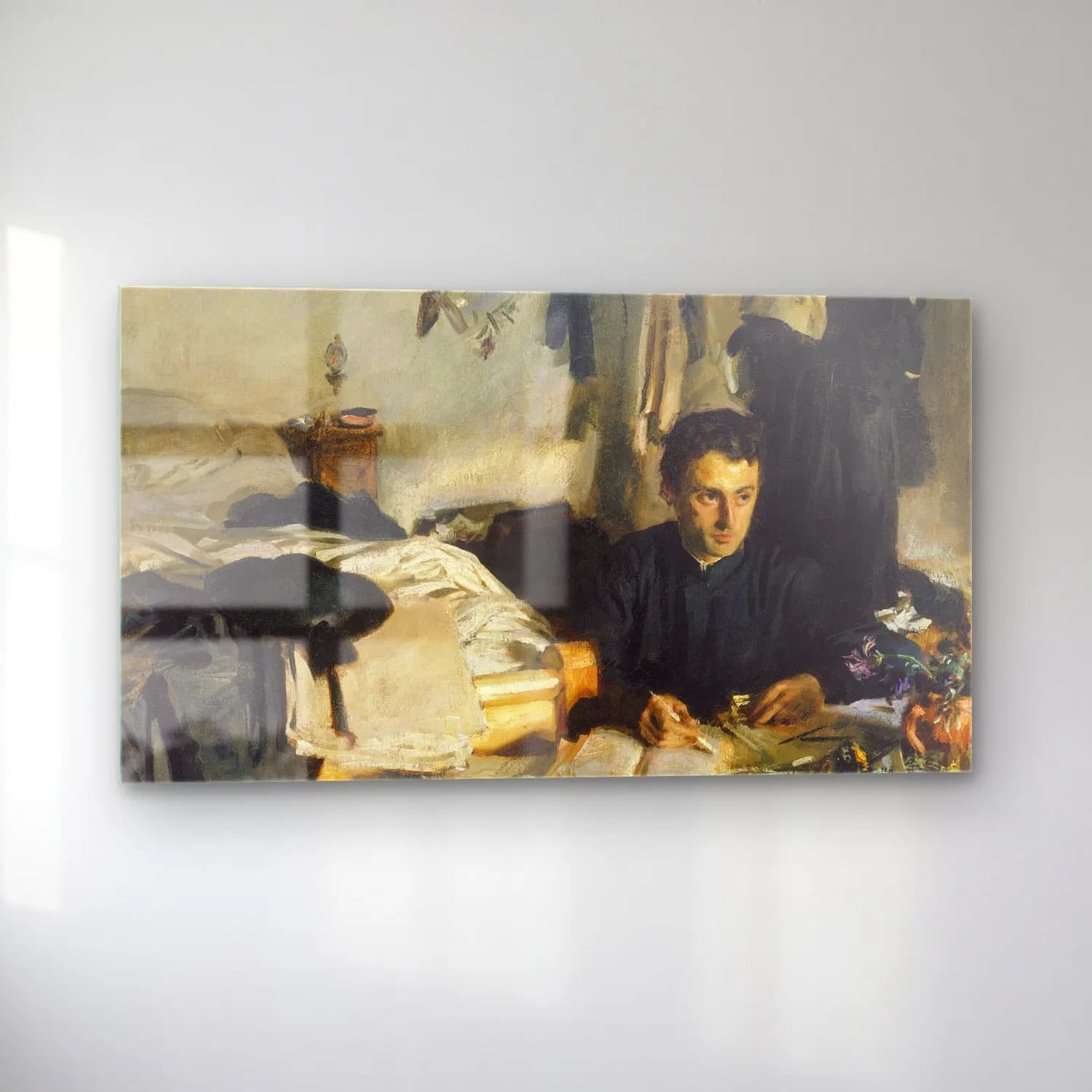 John Singer Sargent – Padre Sebastian cam tablo — sol açıdan görünüm