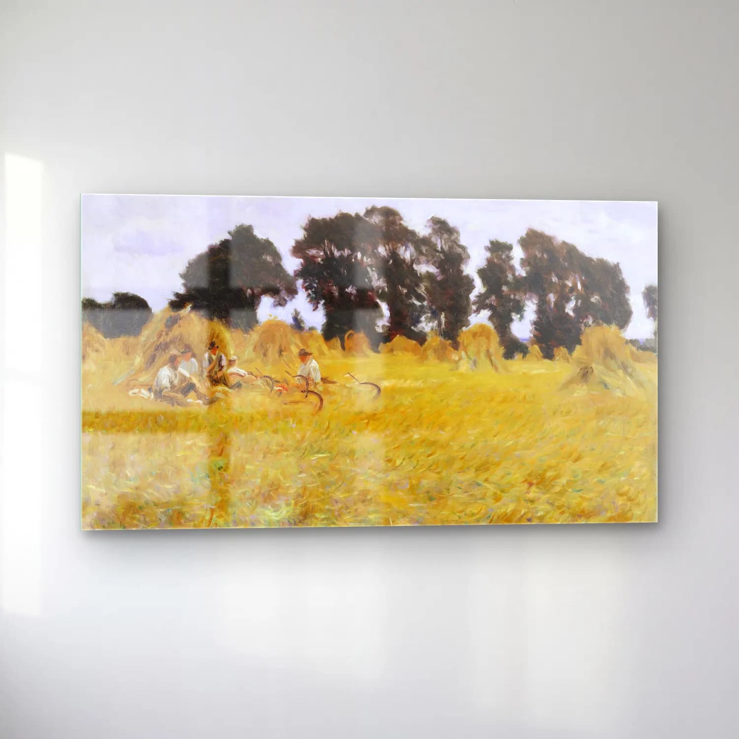 John Singer Sargent – Reapers Resting in a Wheat Field cam tablo — sol açıdan görünüm