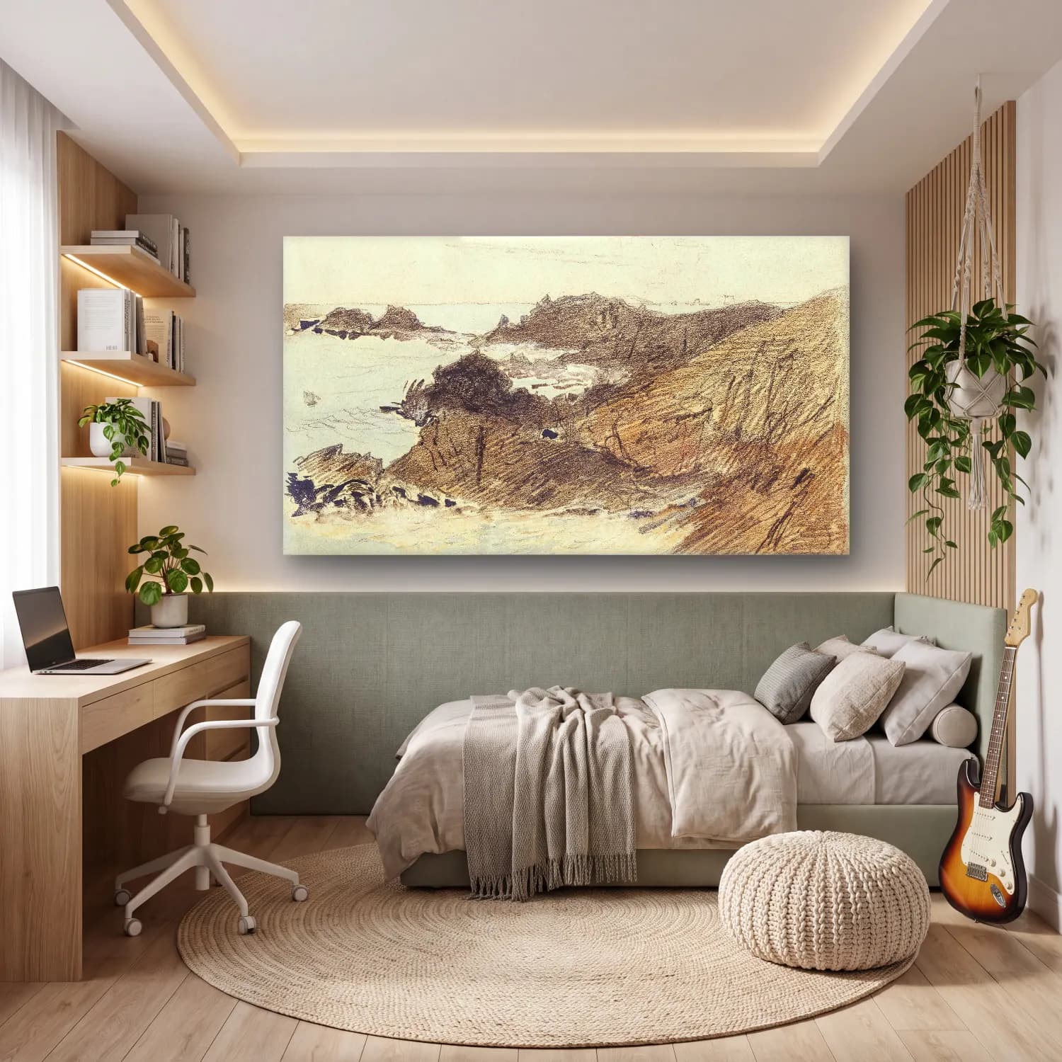 John Singer Sargent – Rocky Coast cam tablo — genç odasında
