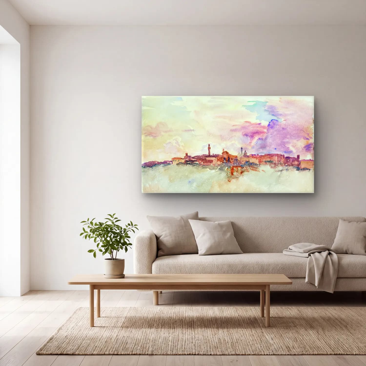 John Singer Sargent – Siena cam tablo — açık renk salonda