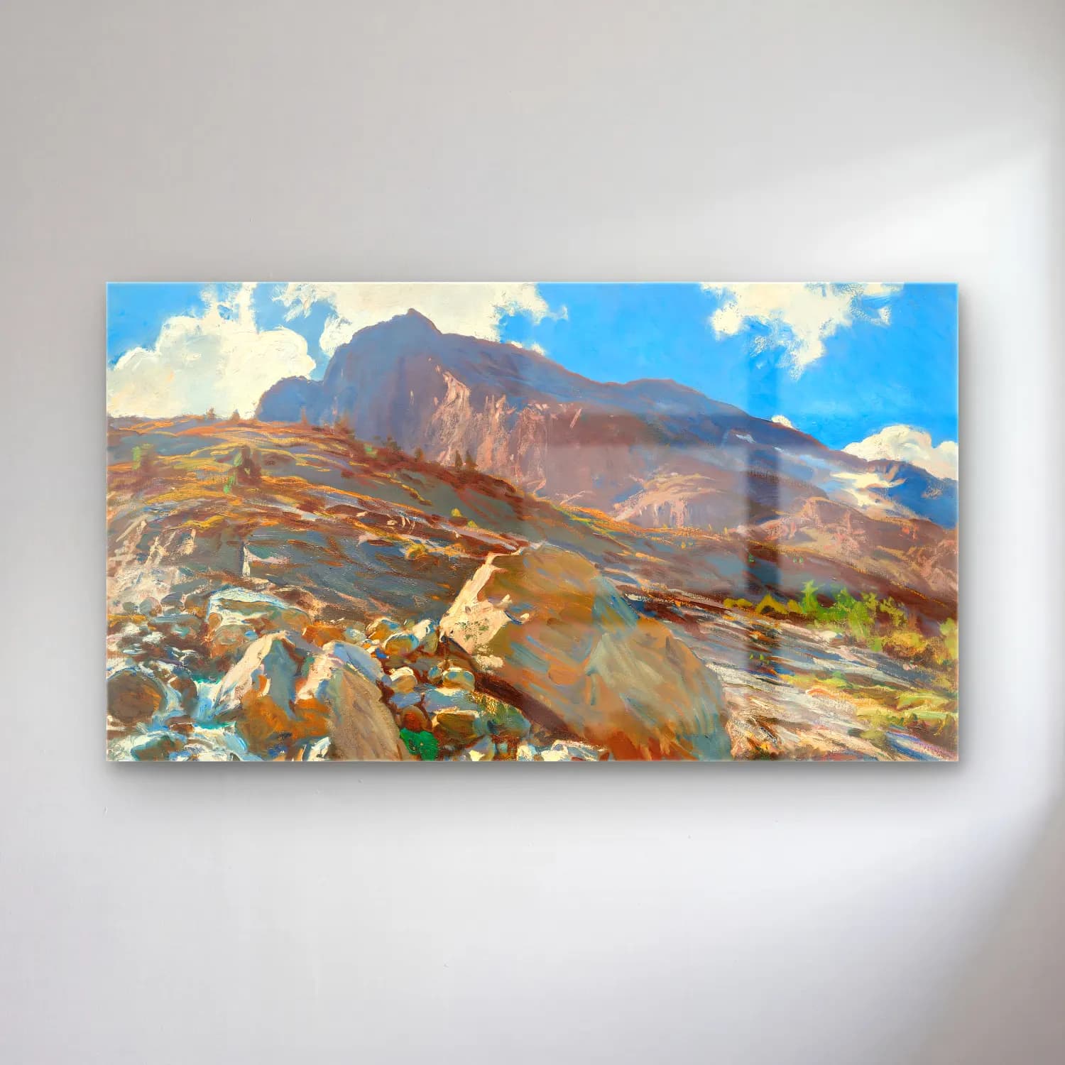 John Singer Sargent – Simplon Pass cam tablo — John Singer Sargent – Simplon Pass — empresyonist dağ manzarası