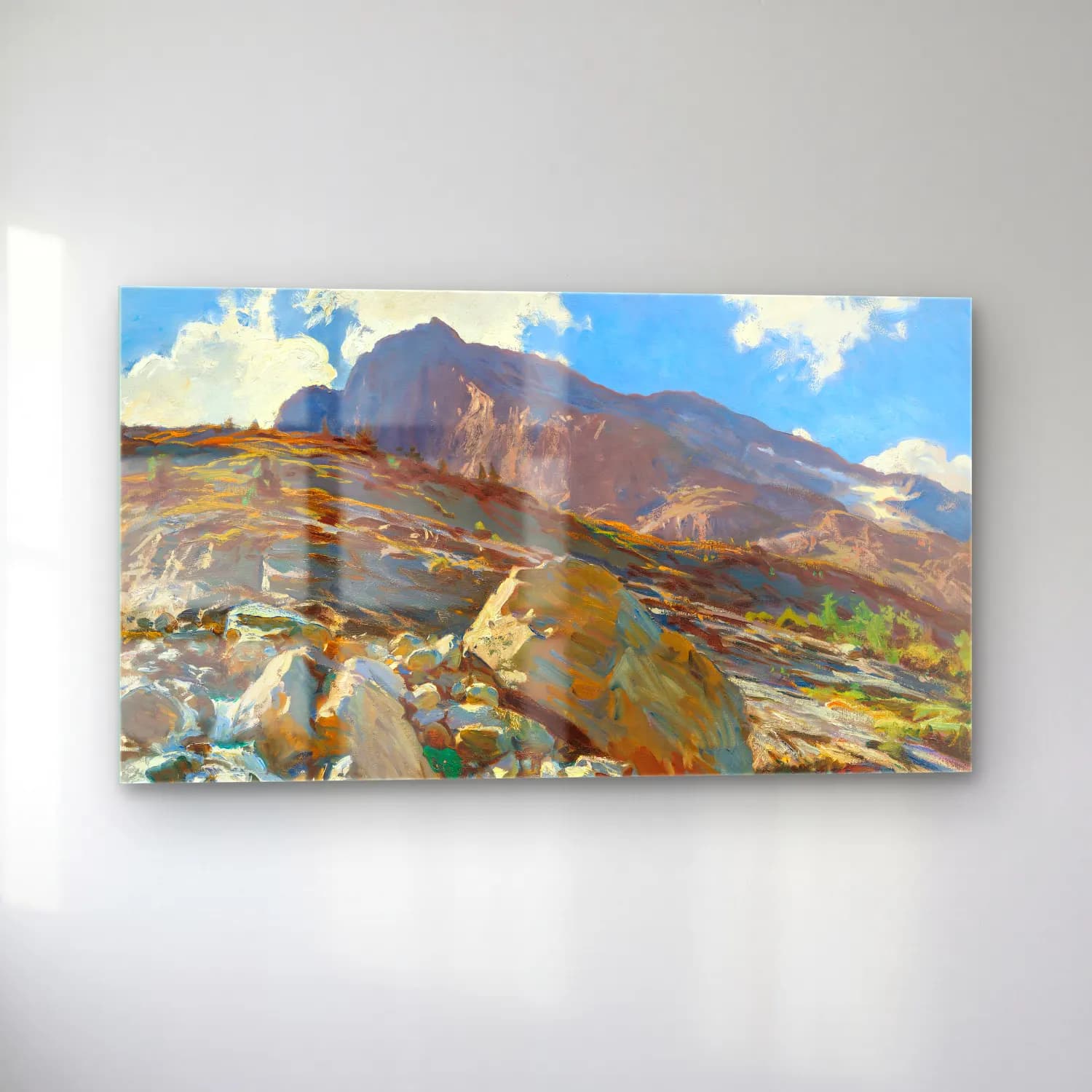 John Singer Sargent – Simplon Pass cam tablo — sol açıdan görünüm