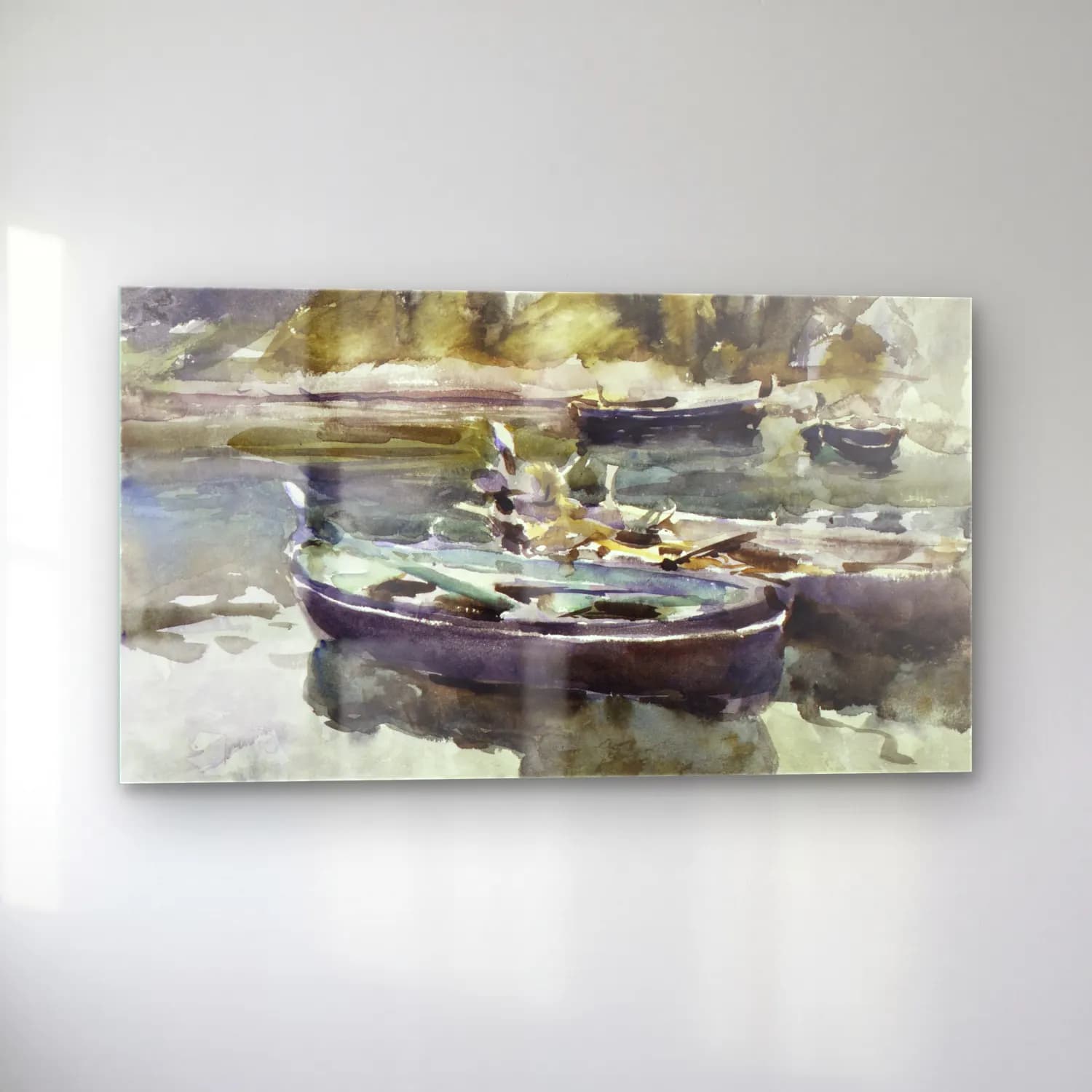 John Singer Sargent – Small Boats cam tablo — sol açıdan görünüm