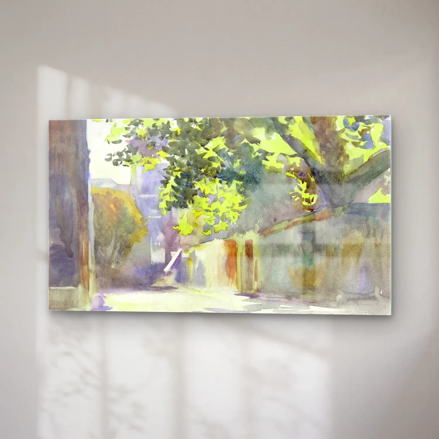 John Singer Sargent – Sunlit Wall Under a Tree cam tablo — sağ açıdan görünüm