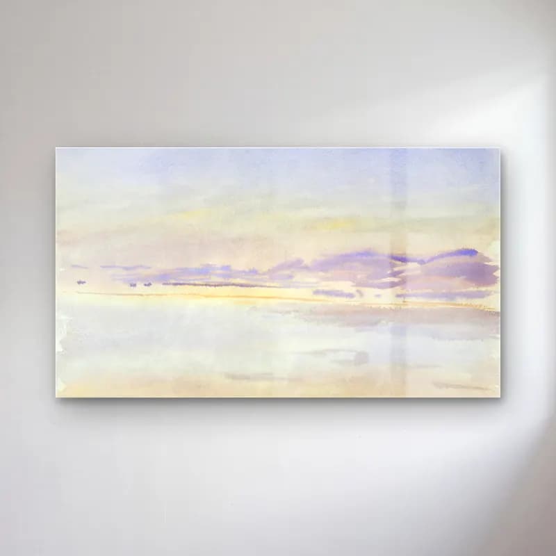 John Singer Sargent – Sunset at Sea cam tablo — John Singer Sargent – Sunset at Sea — suluboya gün batımı gökyüzü
