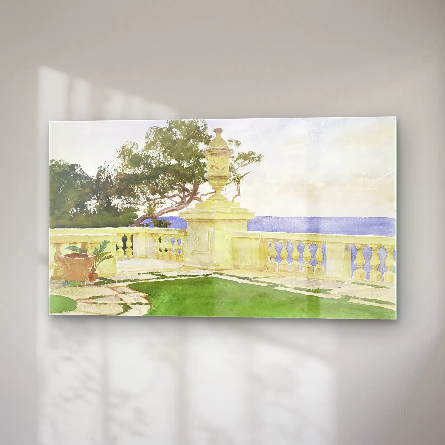 John Singer Sargent – Terrace, Vizcaya cam tablo — sağ açıdan görünüm