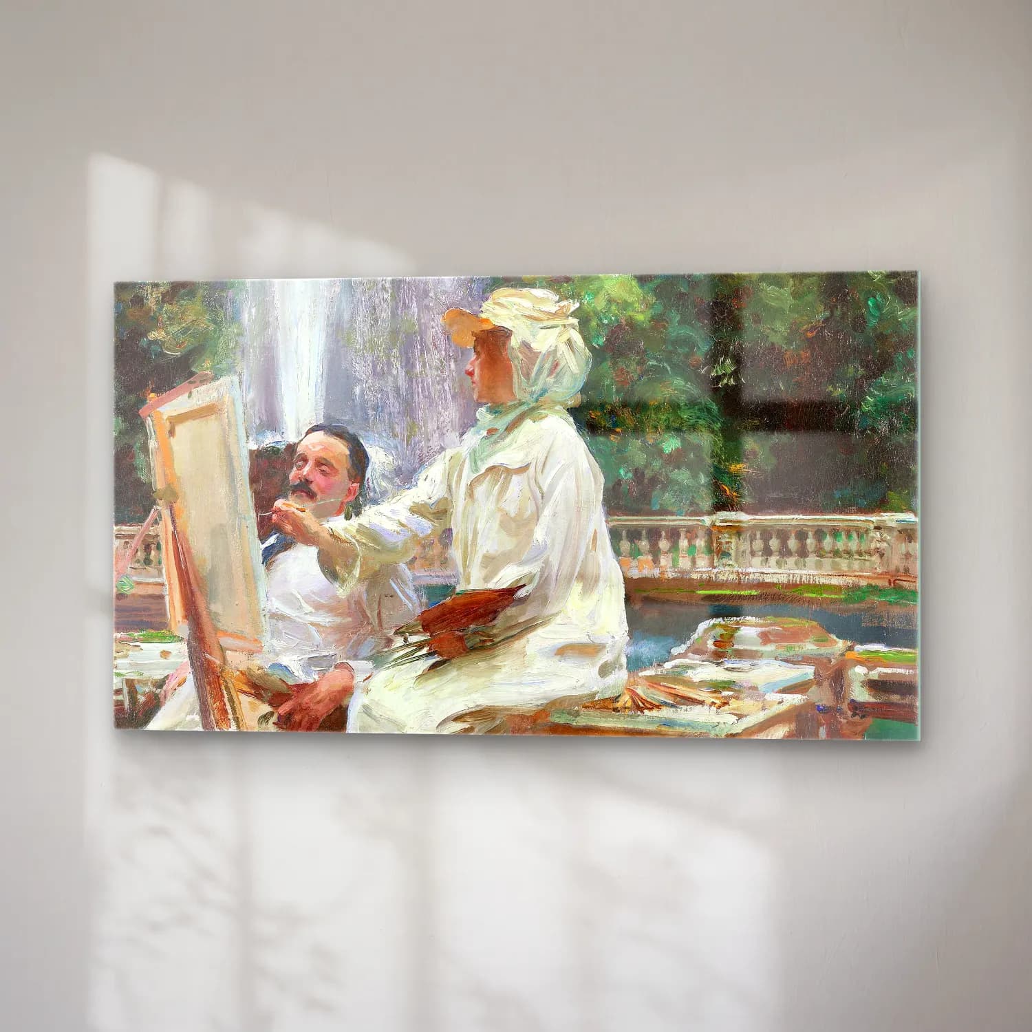 John Singer Sargent – The Fountain, Villa Torlonia, Frascati, Italy cam tablo — sağ açıdan görünüm