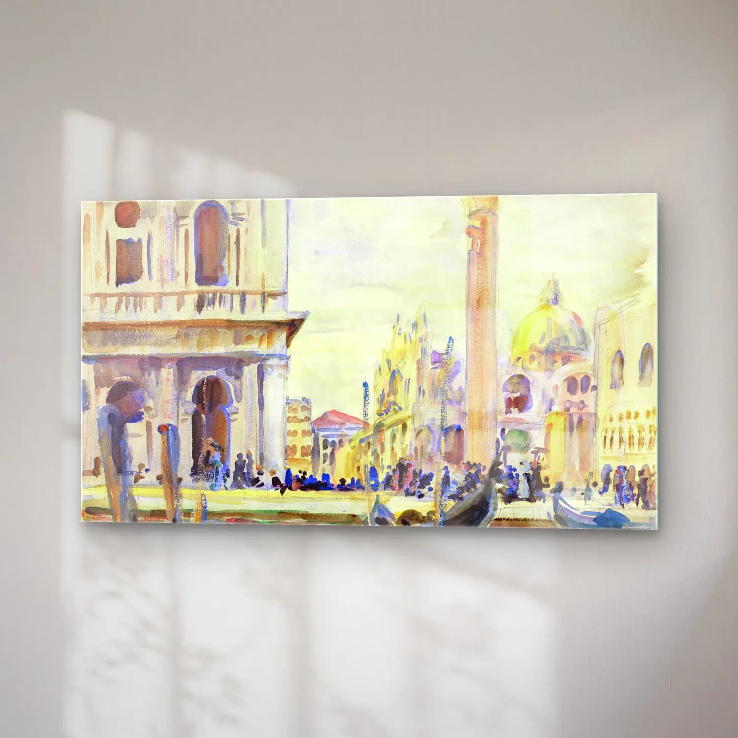 John Singer Sargent – The Piazzetta cam tablo — sağ açıdan görünüm