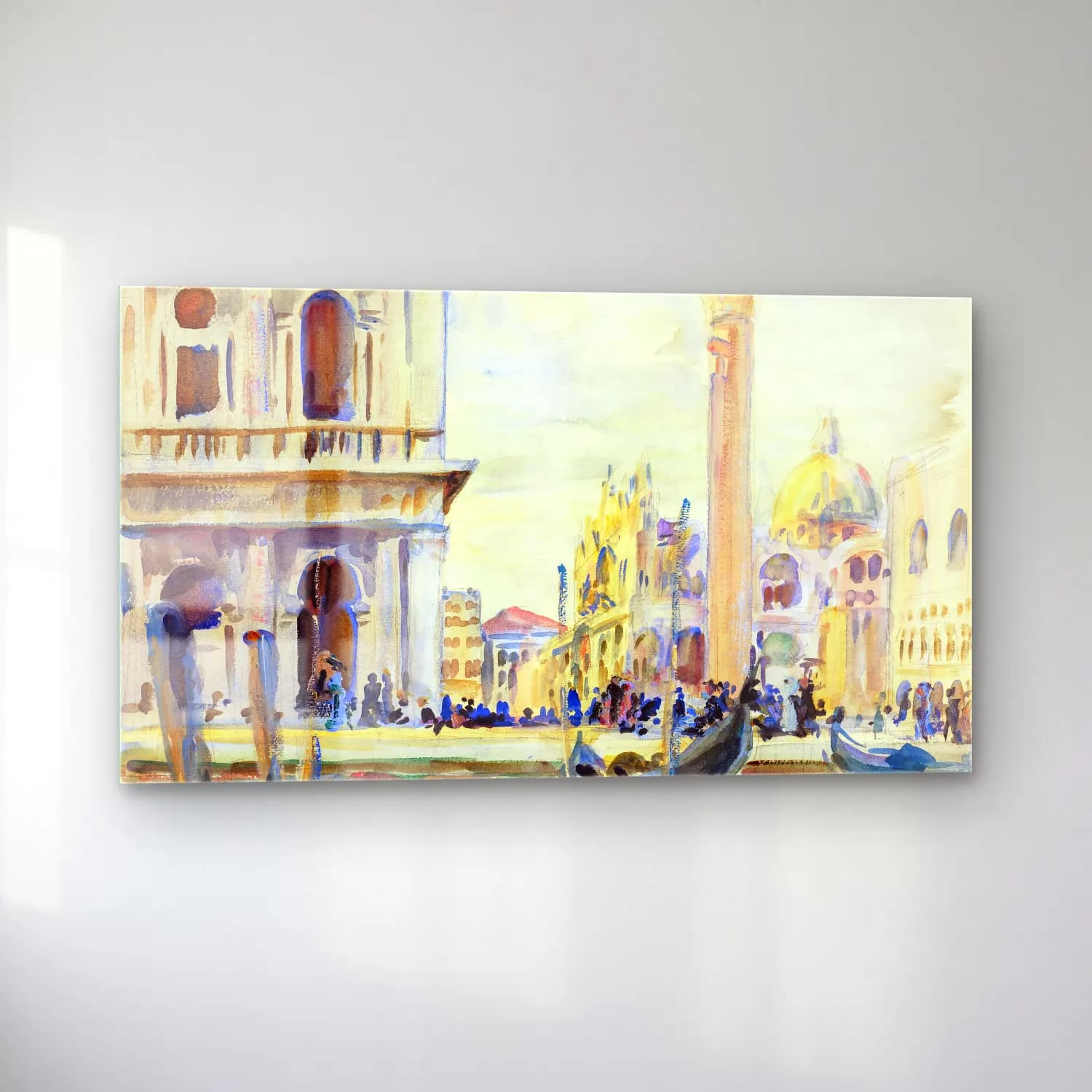 John Singer Sargent – The Piazzetta cam tablo — sol açıdan görünüm