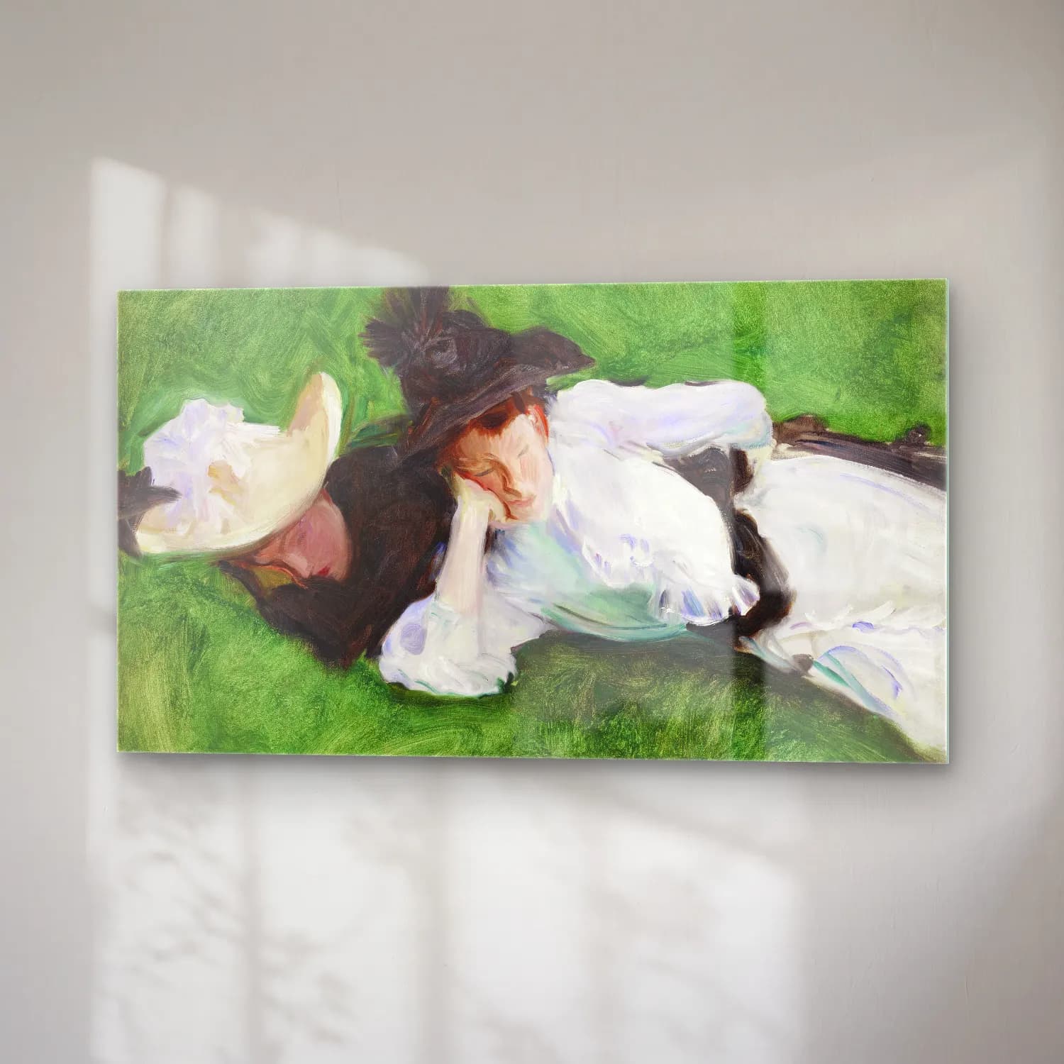 John Singer Sargent – Two Girls on a Lawn cam tablo — sağ açıdan görünüm
