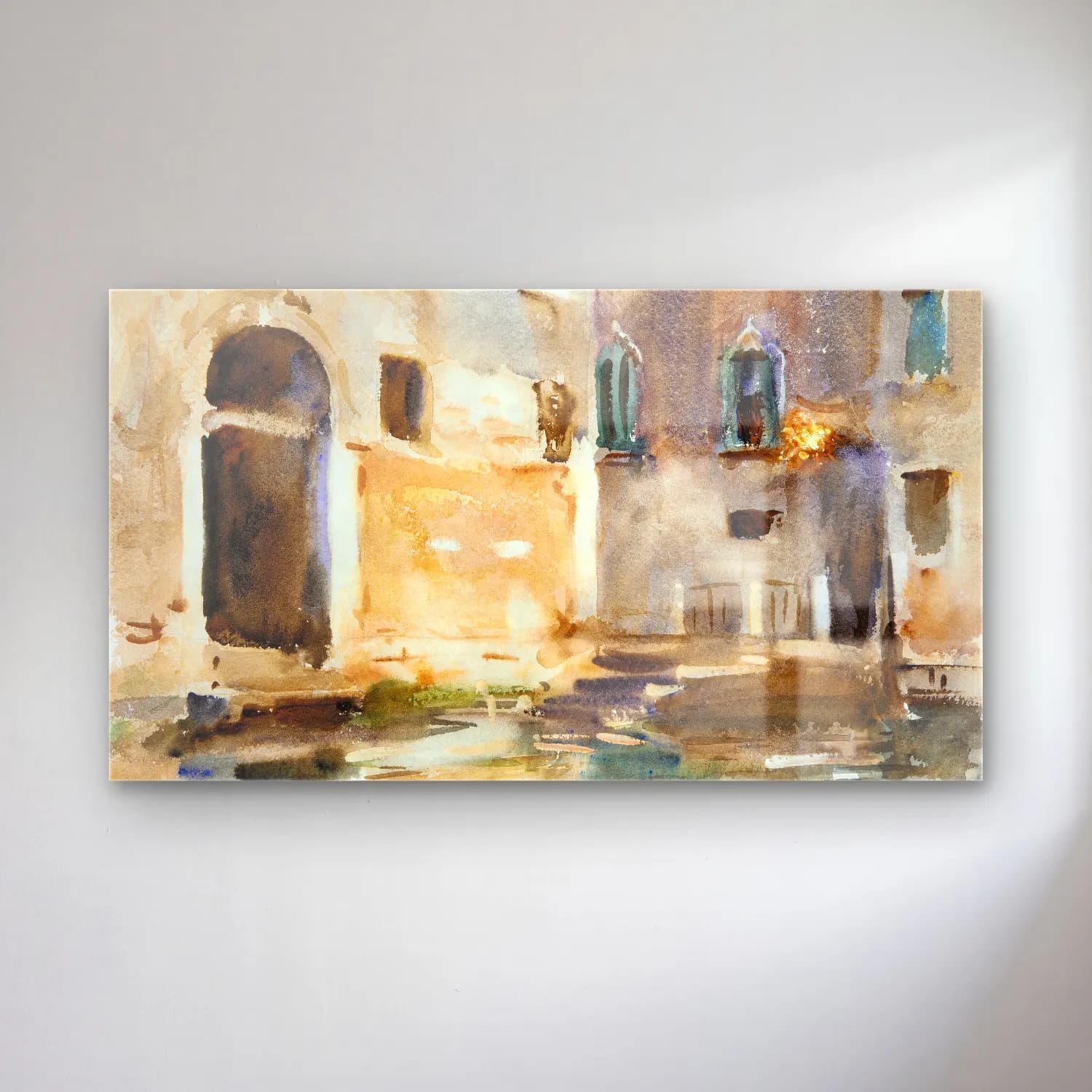 John Singer Sargent – Venice cam tablo — John Singer Sargent – Venice — suluboya venedik kanalları