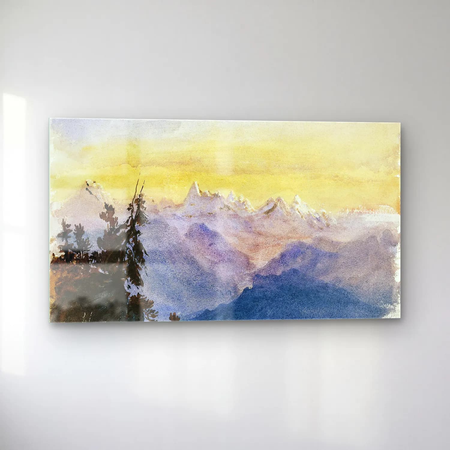 John Singer Sargent – View from Mount Pilatus cam tablo — sol açıdan görünüm