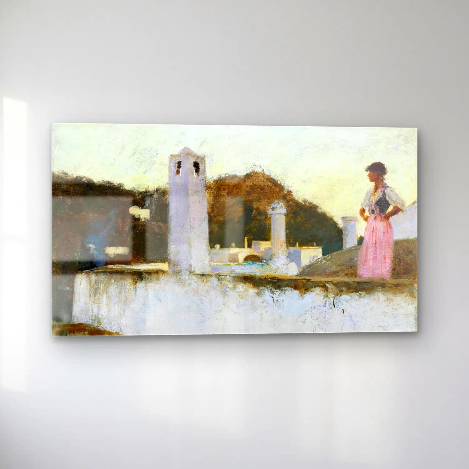 John Singer Sargent – View of Capri cam tablo — sol açıdan görünüm