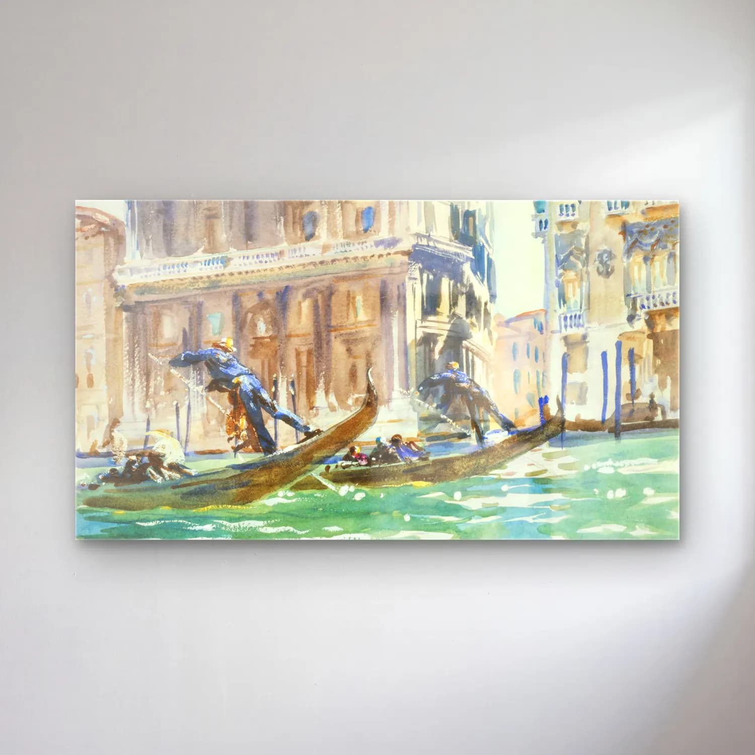 John Singer Sargent – View of Venice cam tablo — John Singer Sargent – View of Venice — suluboya venedik kanalları