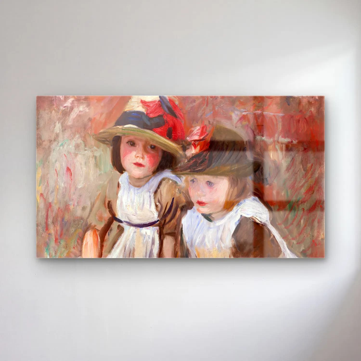 John Singer Sargent – Village Children cam tablo — John Singer Sargent – Village Children — empresyonist kız çocuğu portresi
