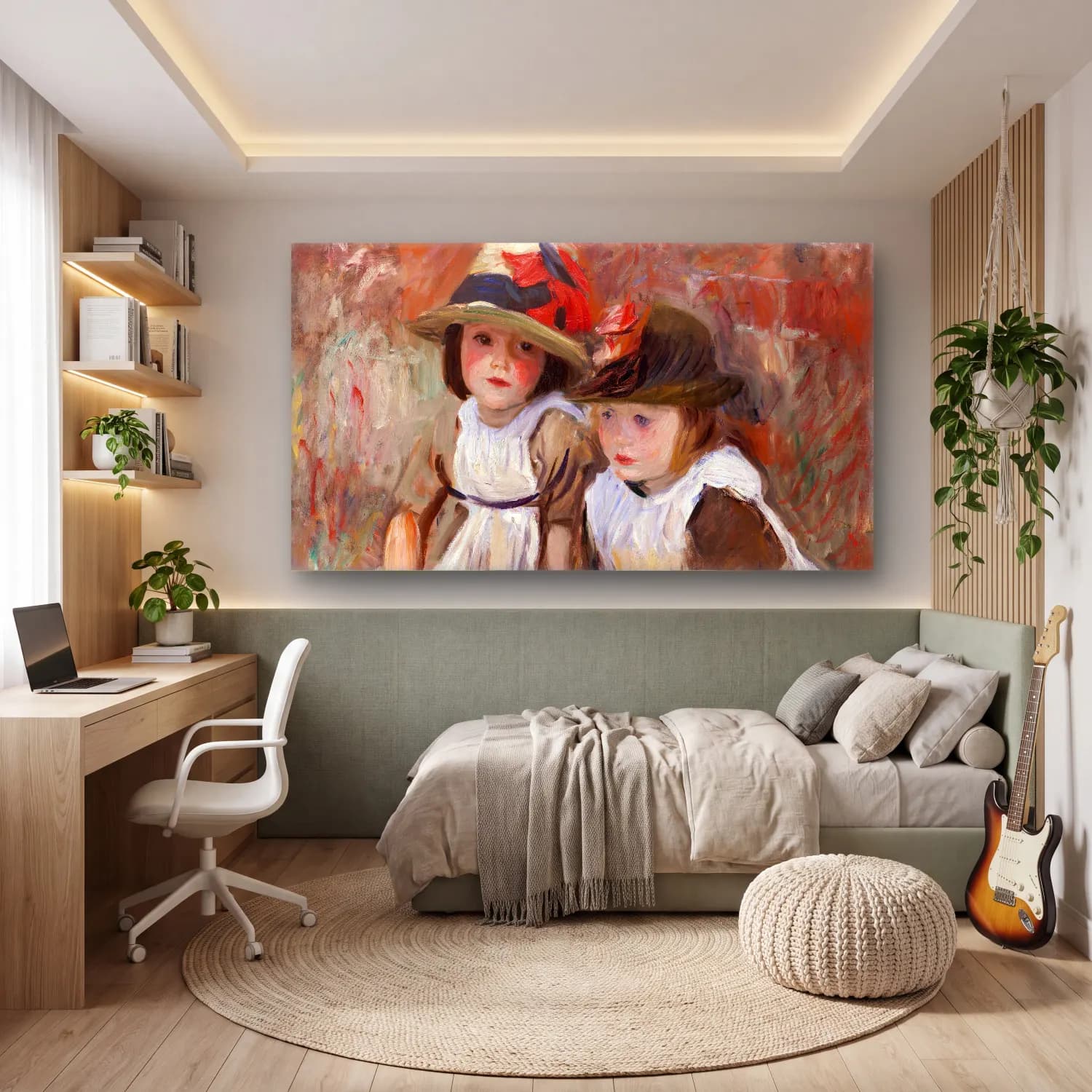 John Singer Sargent – Village Children cam tablo — genç odasında