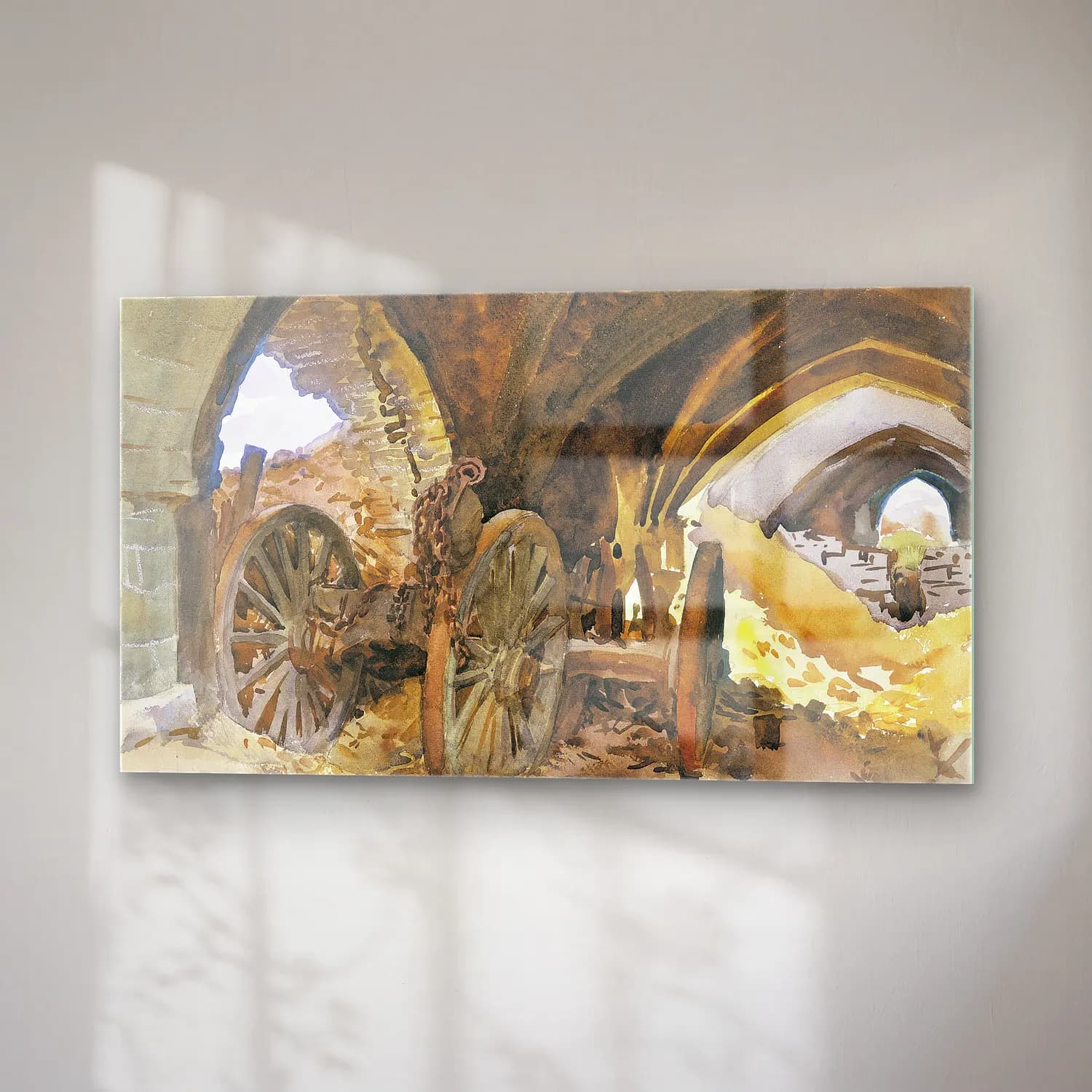 John Singer Sargent – Wheels in Vault cam tablo — sağ açıdan görünüm