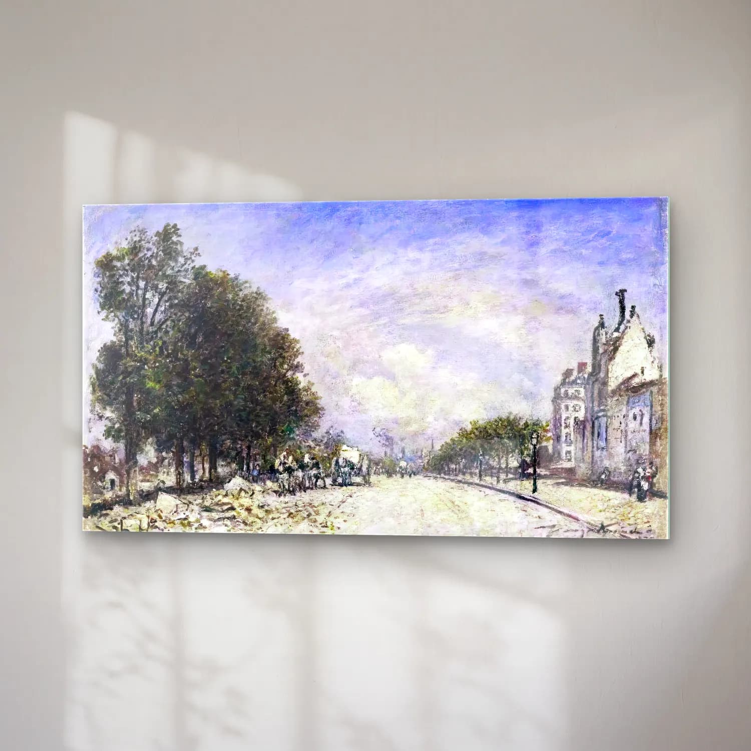 Johan Barthold Jongkind – Boulevard de Port-Royal in Paris cam tablo — sağ açıdan görünüm