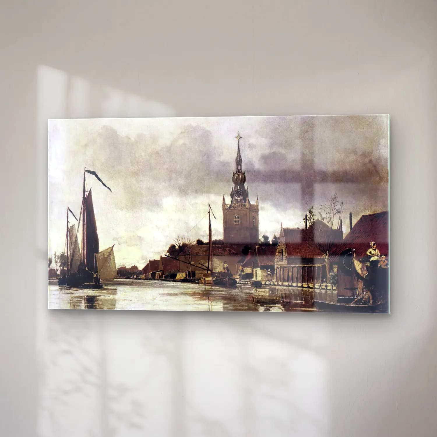 Johan Barthold Jongkind – View of Overschie cam tablo — sağ açıdan görünüm