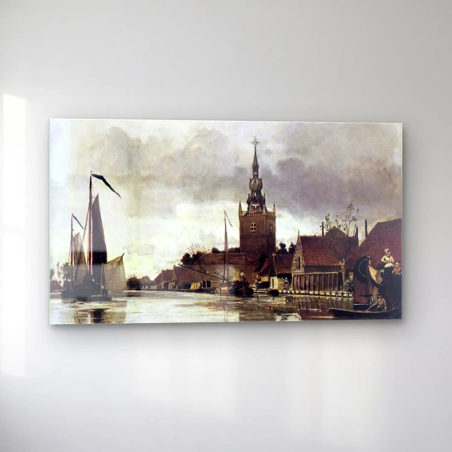 Johan Barthold Jongkind – View of Overschie cam tablo — sol açıdan görünüm
