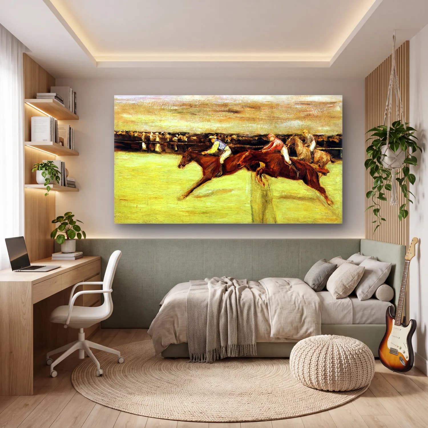 Max Liebermann – At the Races cam tablo — genç odasında