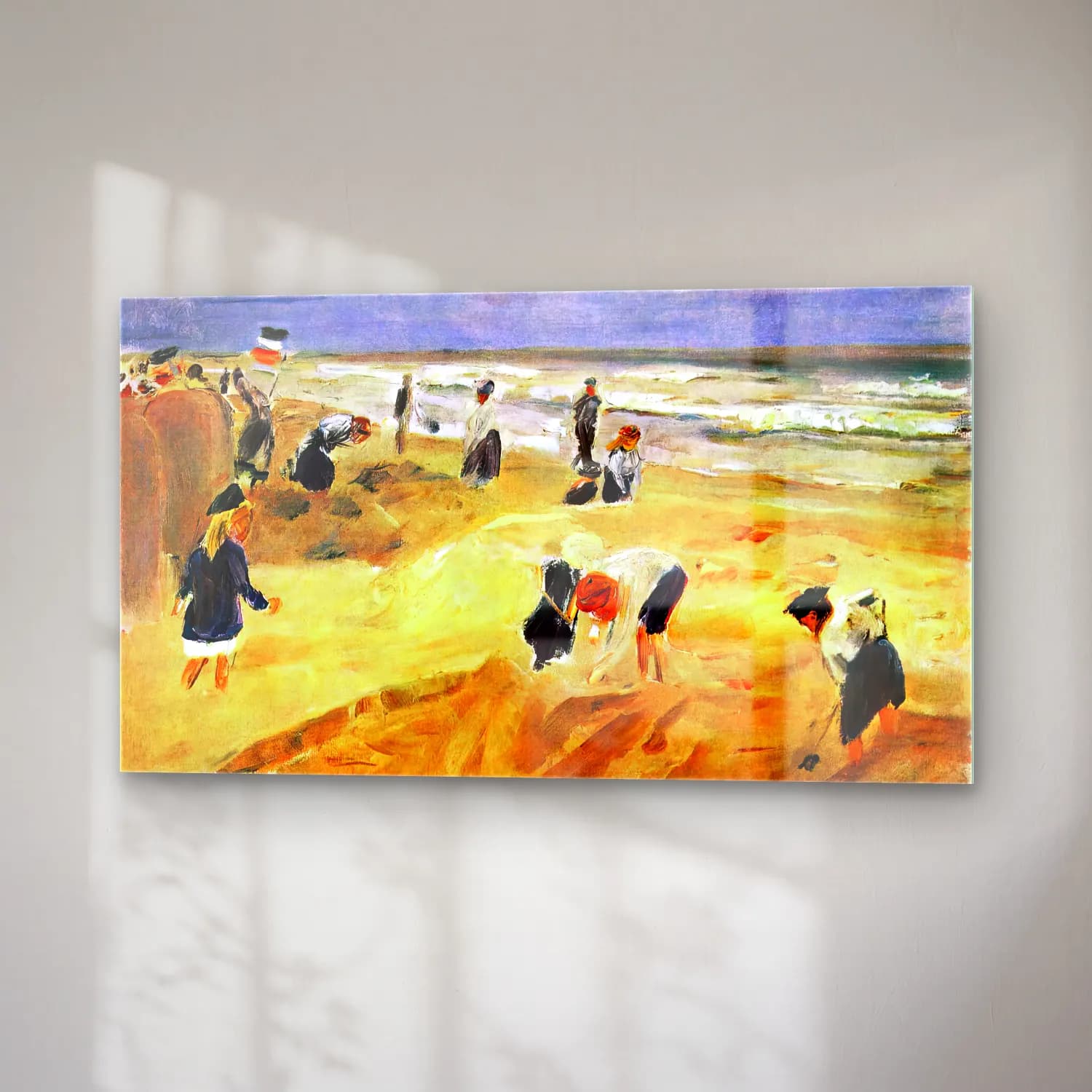 Max Liebermann – The Beach at Nordwijk cam tablo — sağ açıdan görünüm