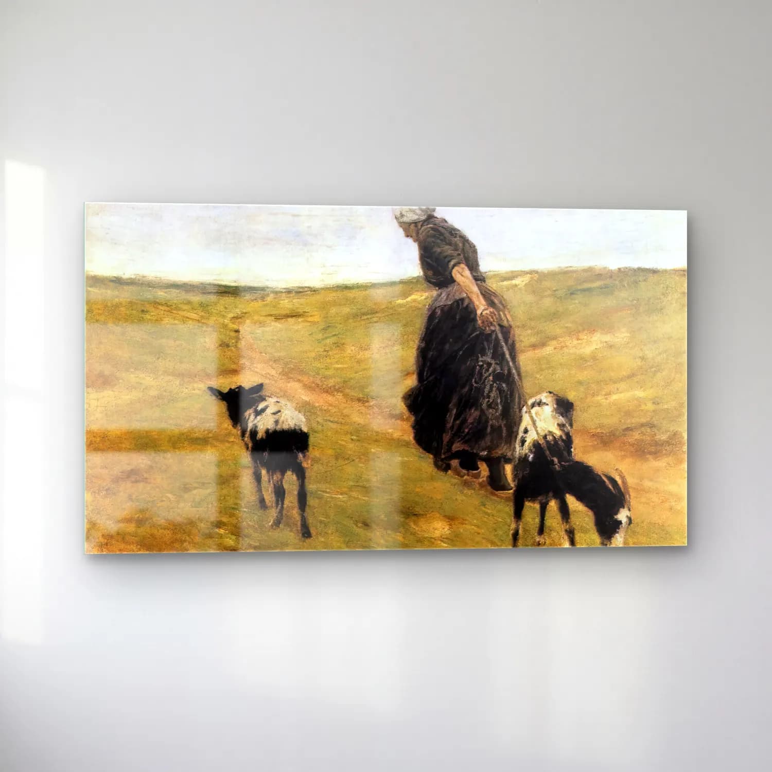 Max Liebermann – Woman with Goats cam tablo — sol açıdan görünüm