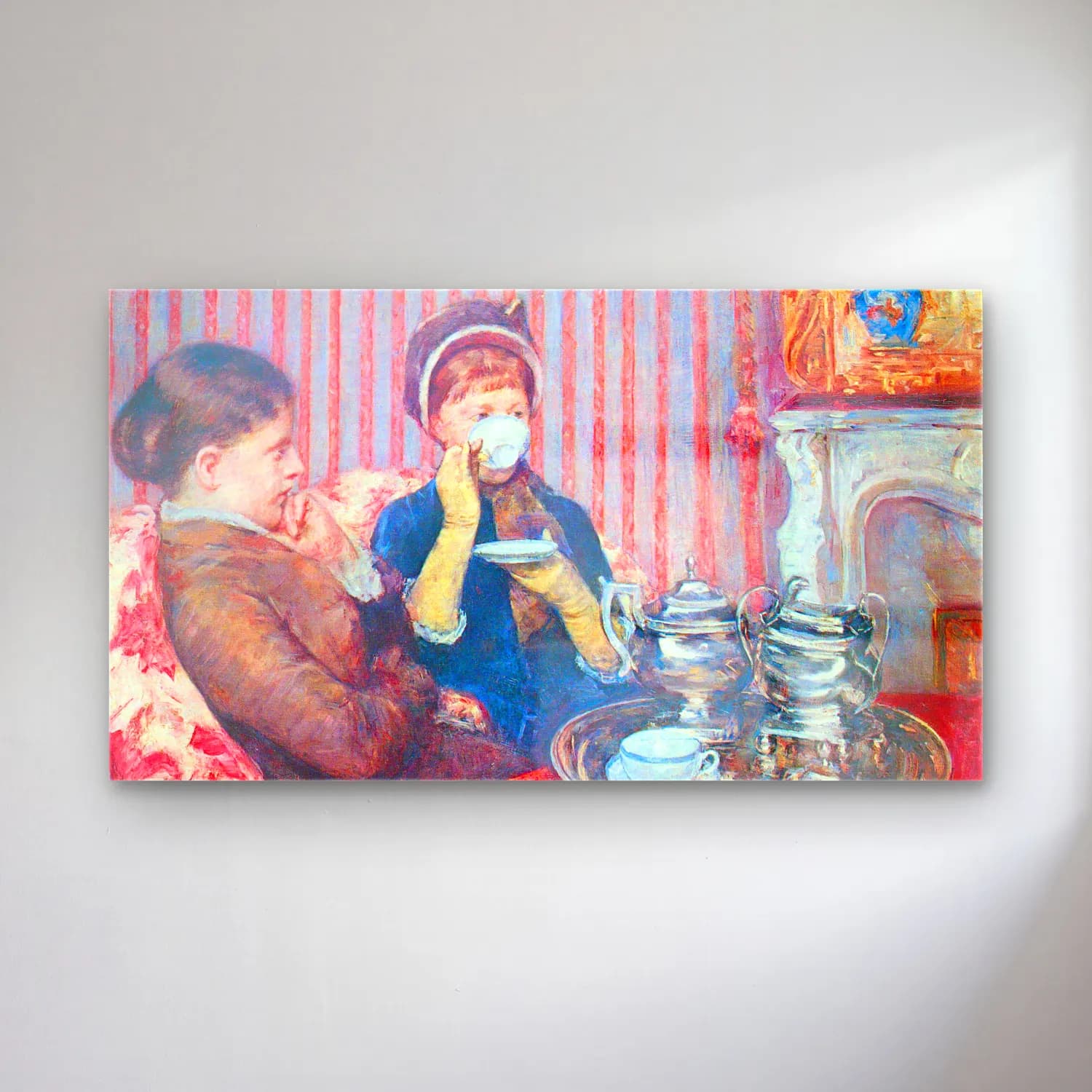 Mary Cassatt – A cup of tea #2 cam tablo — Mary Cassatt – A cup of tea #2 — empresyonist çay fincanı