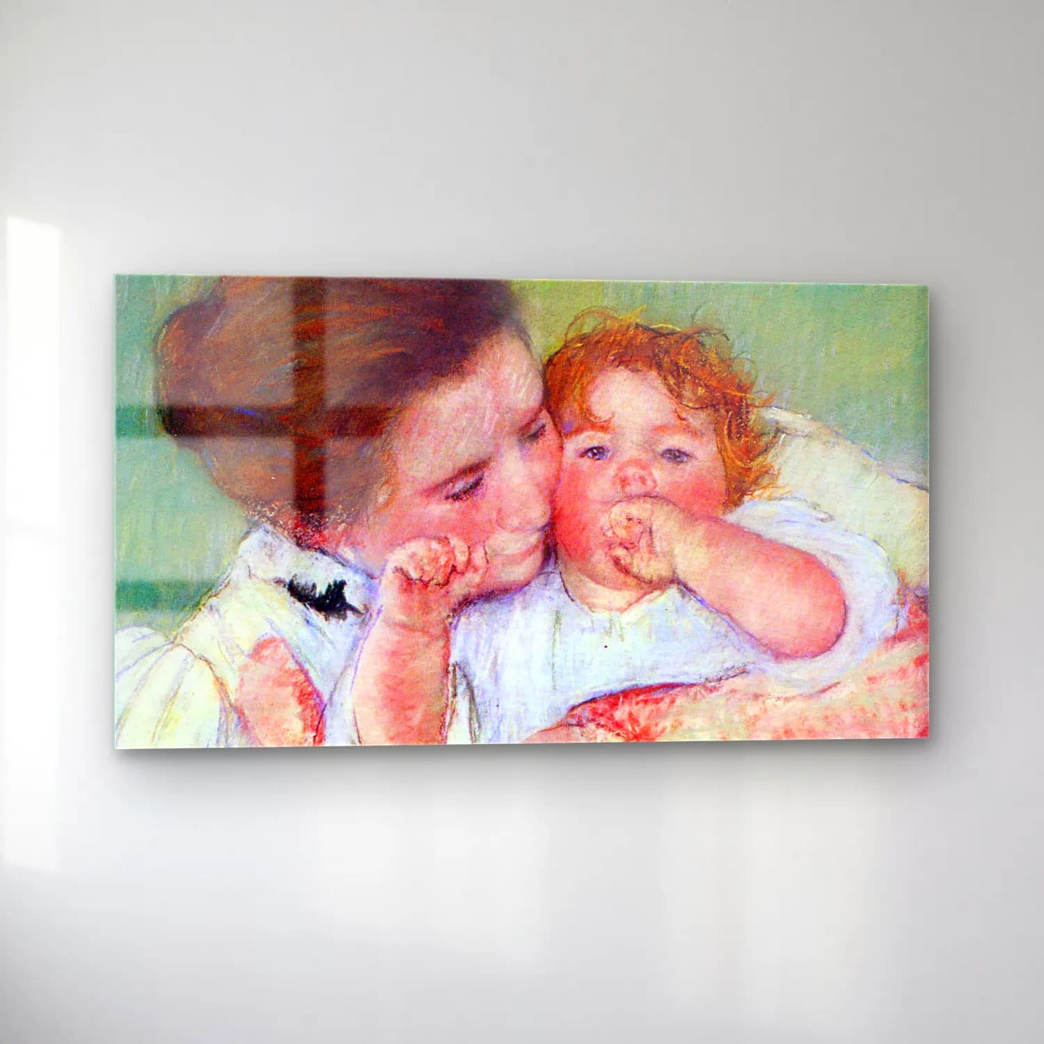 Mary Cassatt – Anne Klein, from the mother embraces cam tablo — sol açıdan görünüm