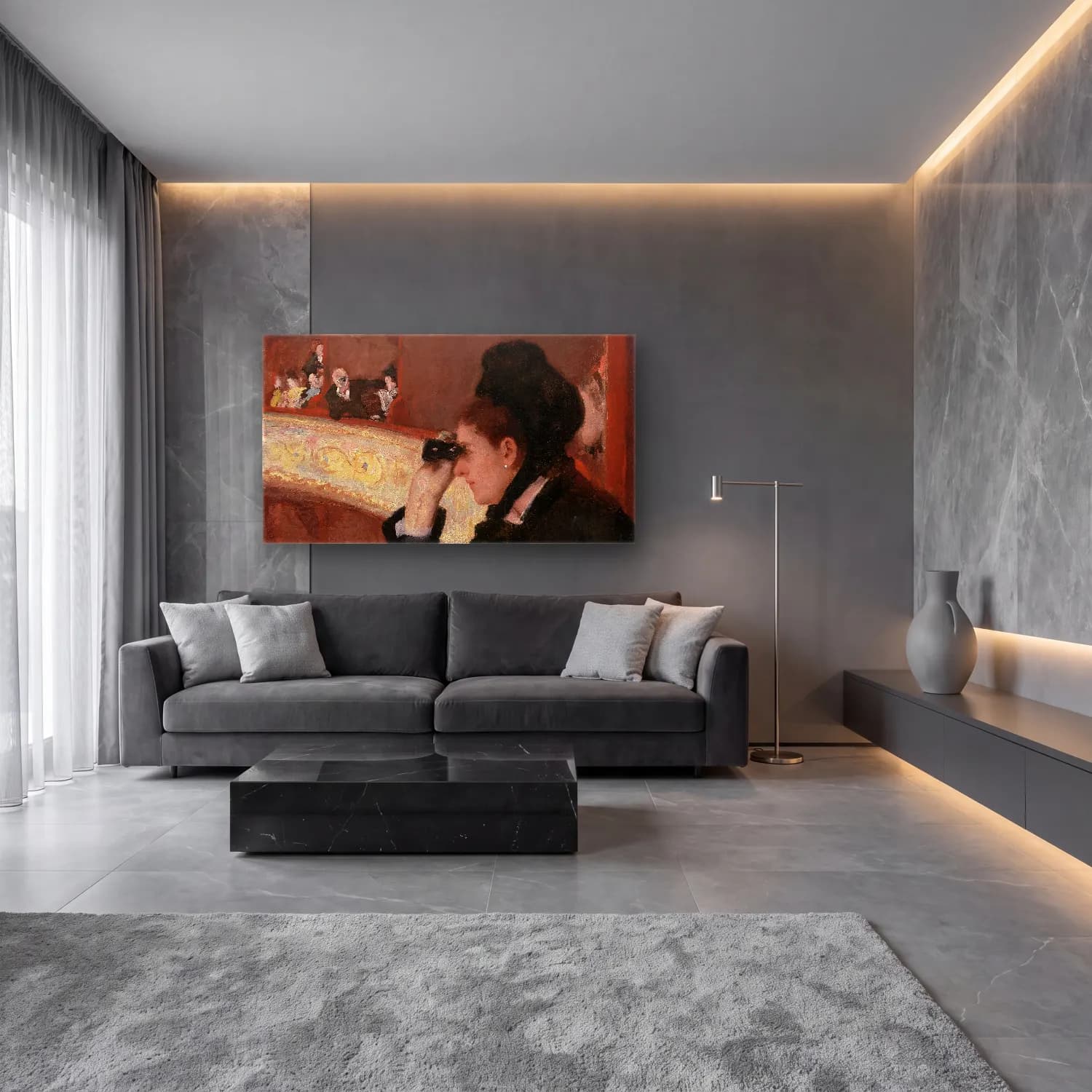 Mary Cassatt – Cassatt - In the Loge cam tablo — lüks salon duvarında