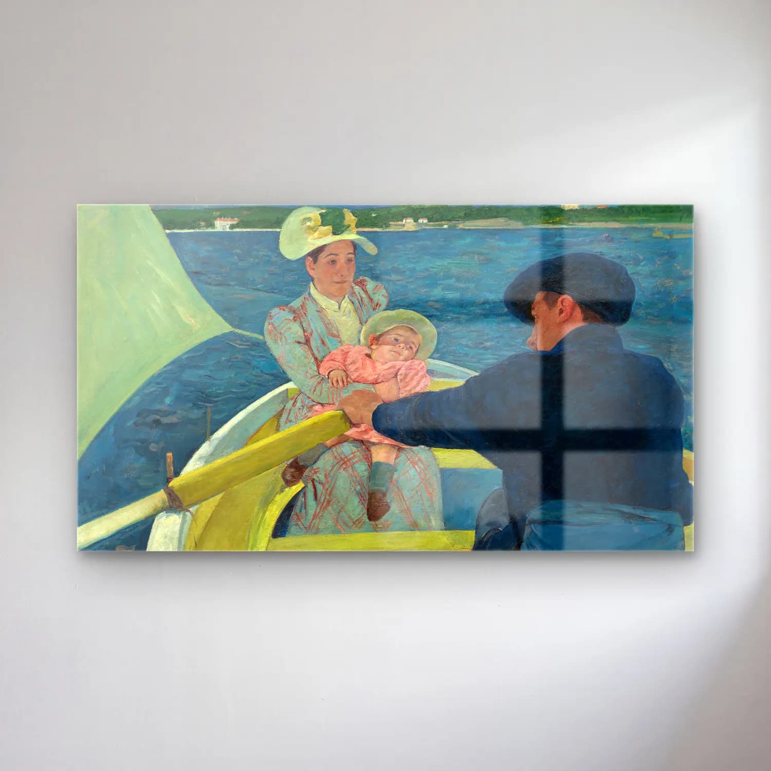 Mary Cassatt – Cassatt - The Boating Party cam tablo — Mary Cassatt – Cassatt - The Boating Party — empresyonist anne ve çocuk