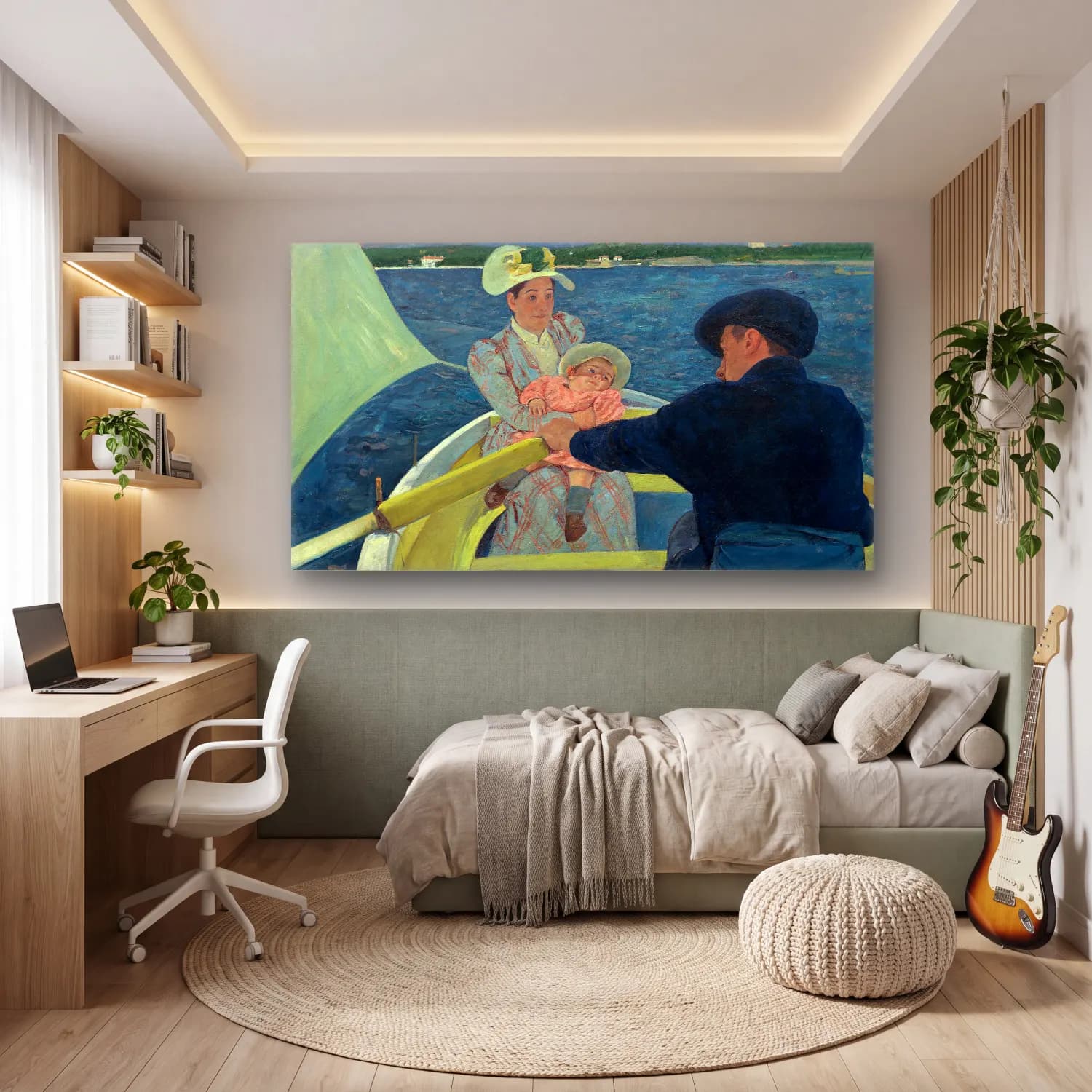 Mary Cassatt – Cassatt - The Boating Party cam tablo — genç odasında