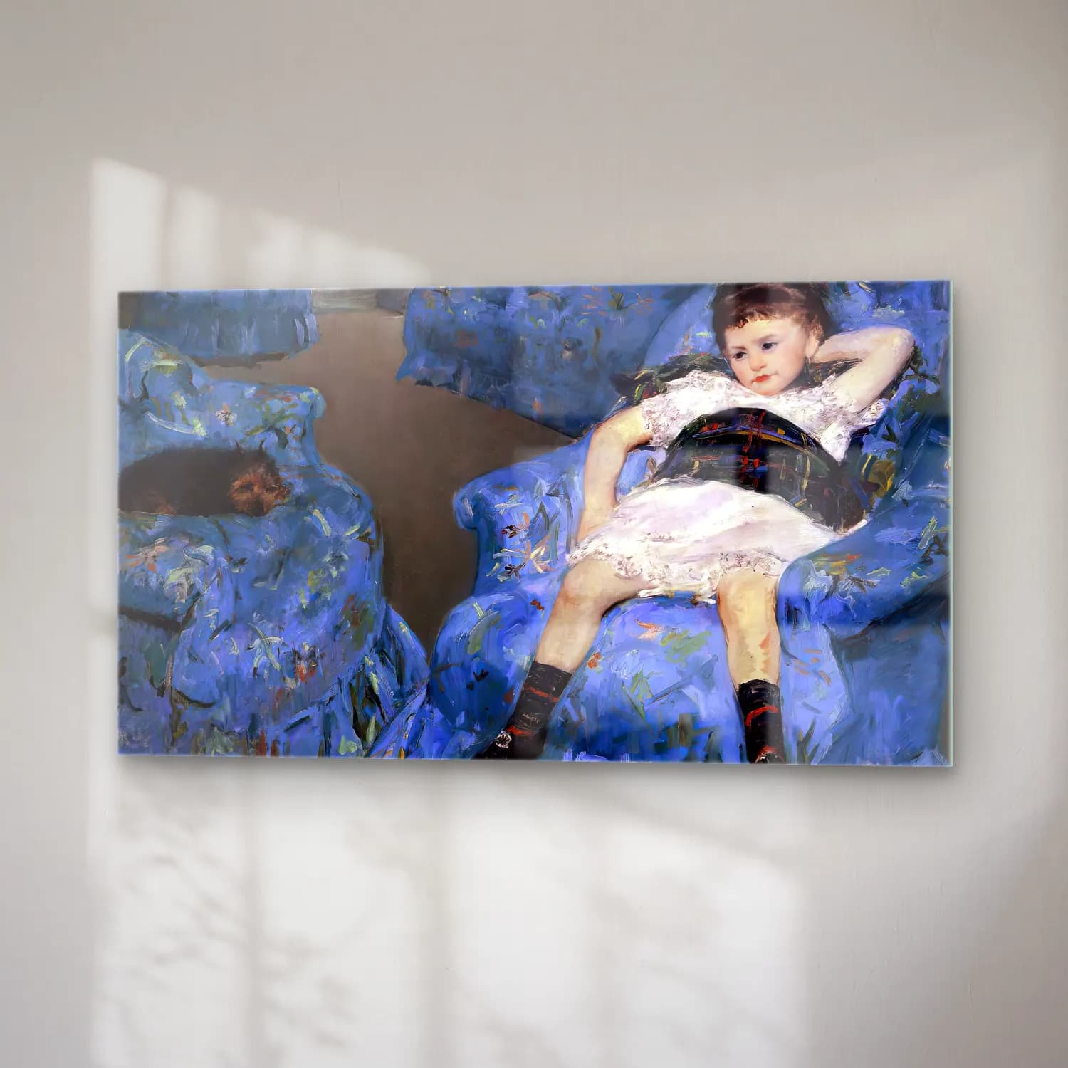 Mary Cassatt – Cassatt, Mary - The Blue Room cam tablo — sağ açıdan görünüm