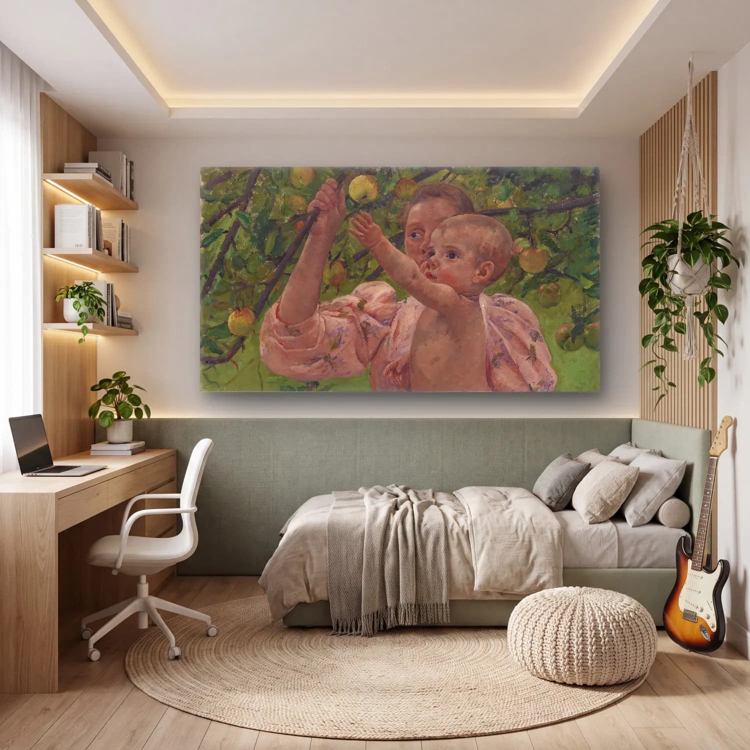 Mary Cassatt – Child Picking a Fruit cam tablo — genç odasında